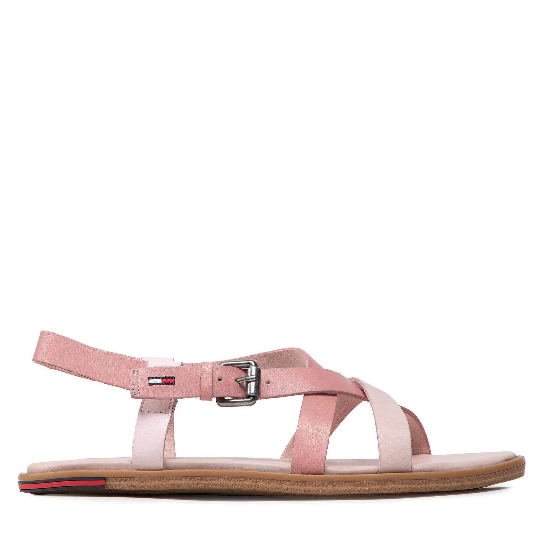 Tommy Jeans Сандали Leather Sandal EN0EN01809 Розов - Pepit.bg