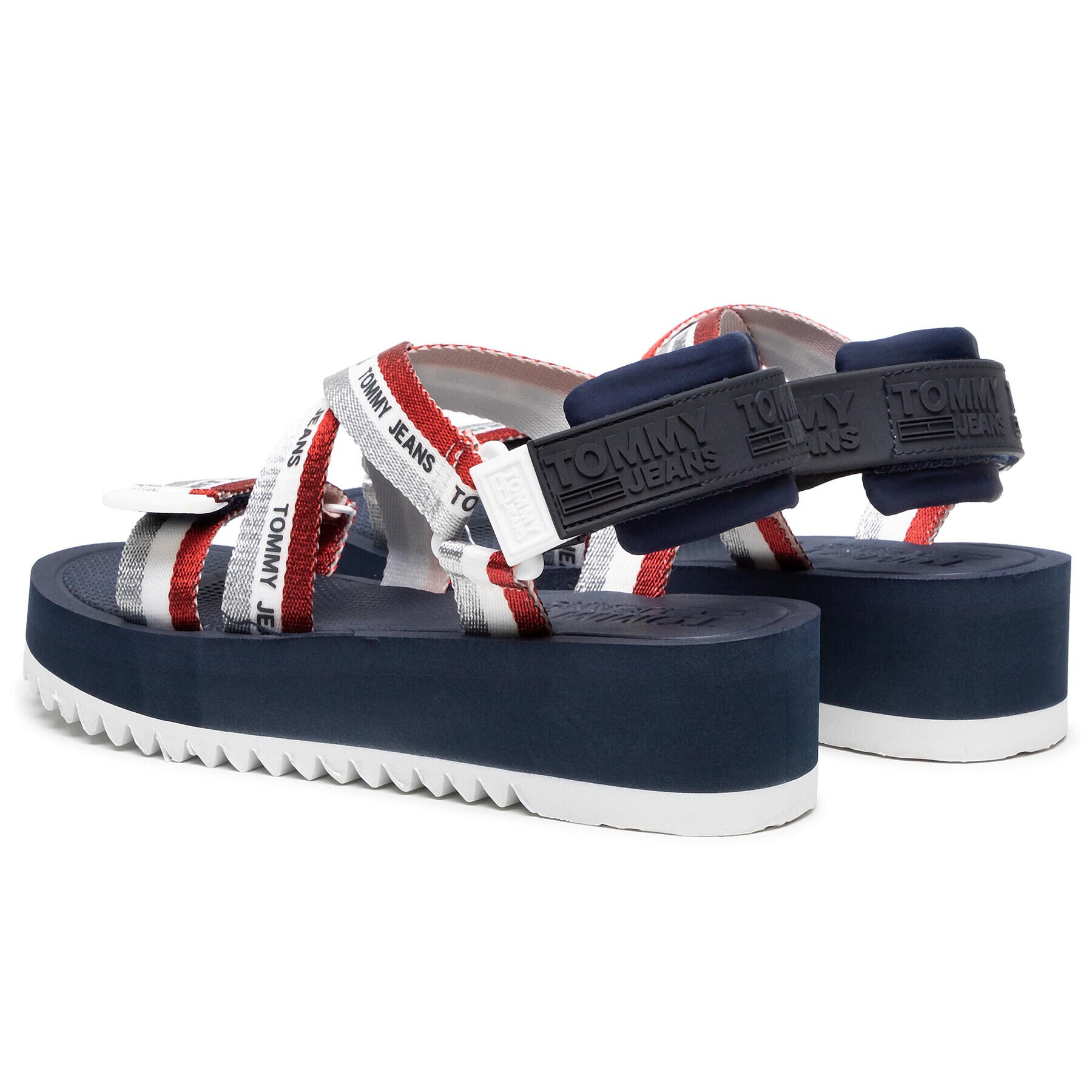 Tommy Jeans Сандали Lurex Webbing Strappy Sandal EN0EN01325 Цветен - Pepit.bg