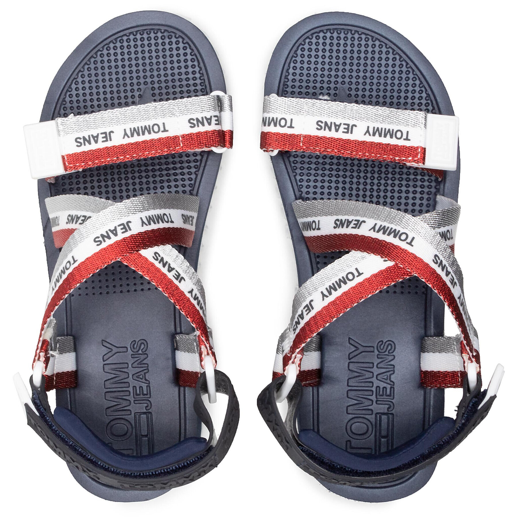 Tommy Jeans Сандали Lurex Webbing Strappy Sandal EN0EN01325 Цветен - Pepit.bg