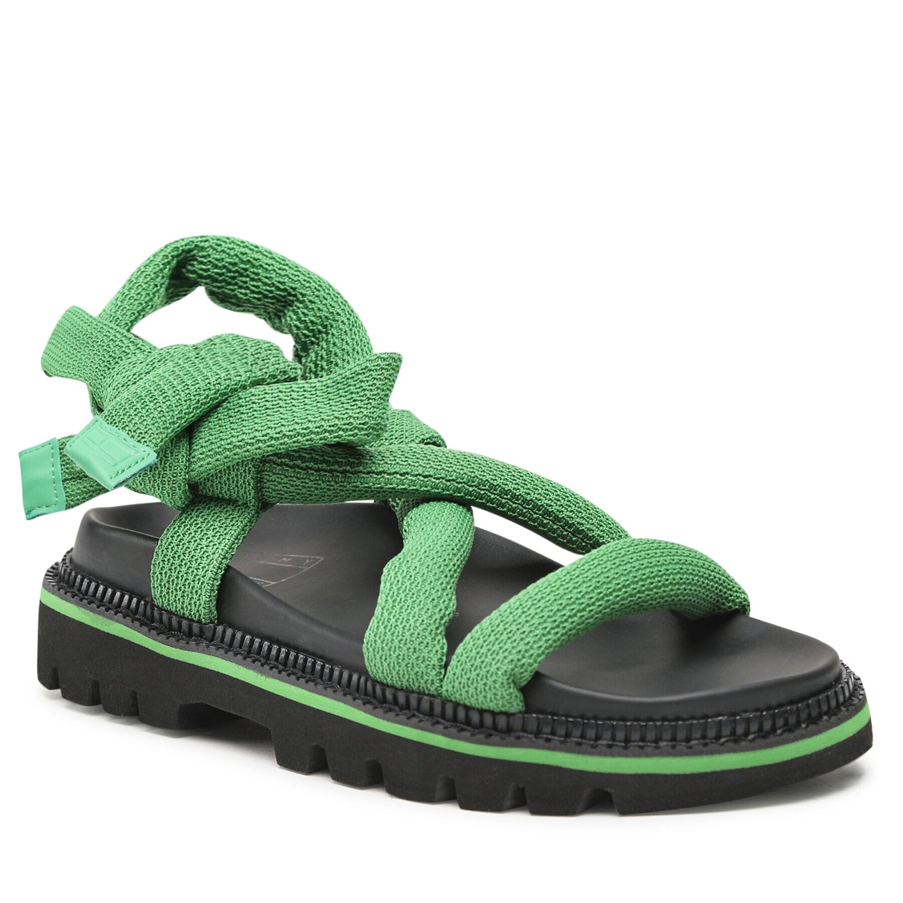 Tommy Jeans Сандали Sandal EN0EN02073 Зелен - Pepit.bg