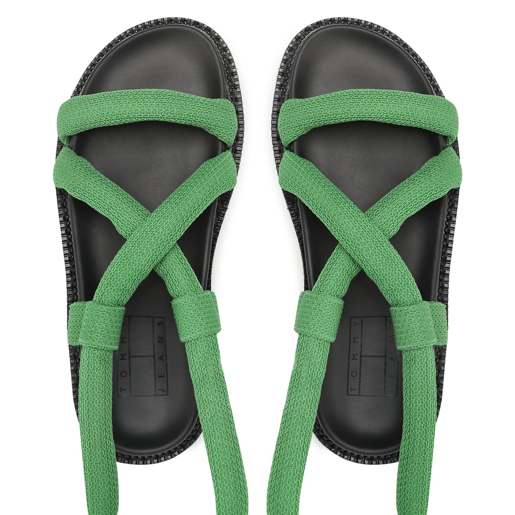 Tommy Jeans Сандали Sandal EN0EN02073 Зелен - Pepit.bg