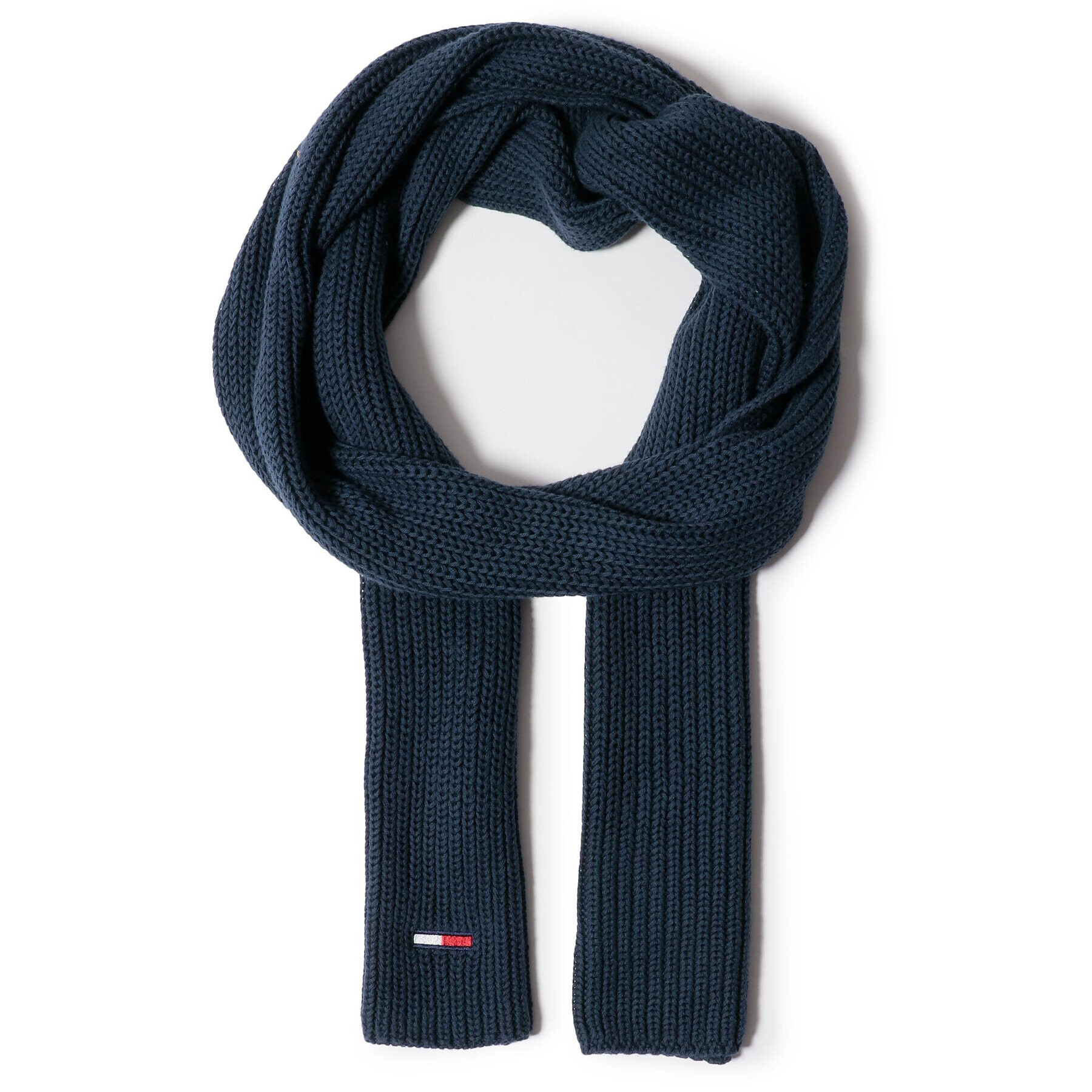 Tommy Jeans Шал Basic Flag Rib Scarf AM0AM05210 Тъмносин - Pepit.bg