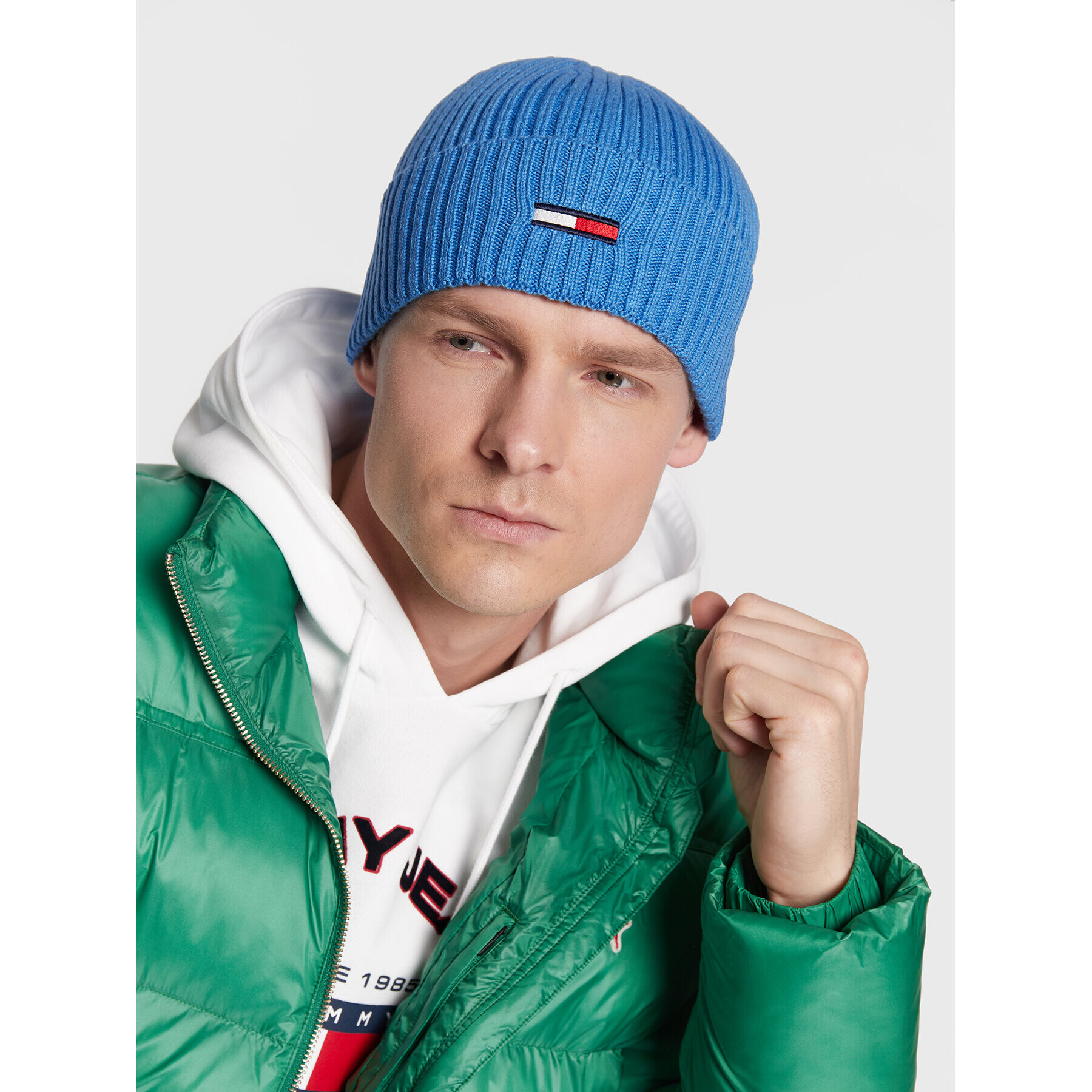 Tommy Jeans Шапка AM0AM10390 Син - Pepit.bg