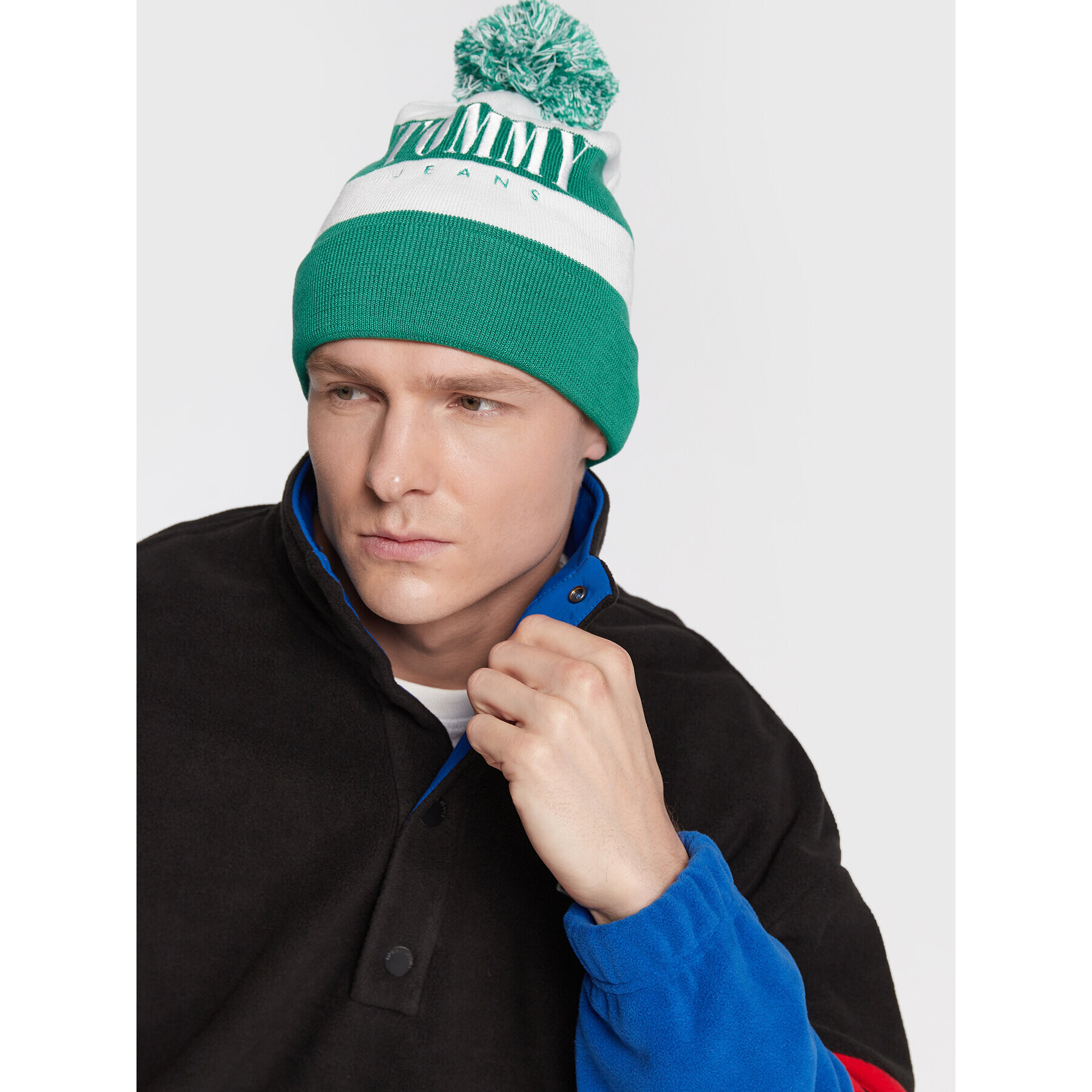 Tommy Jeans Шапка AM0AM10401 Зелен - Pepit.bg