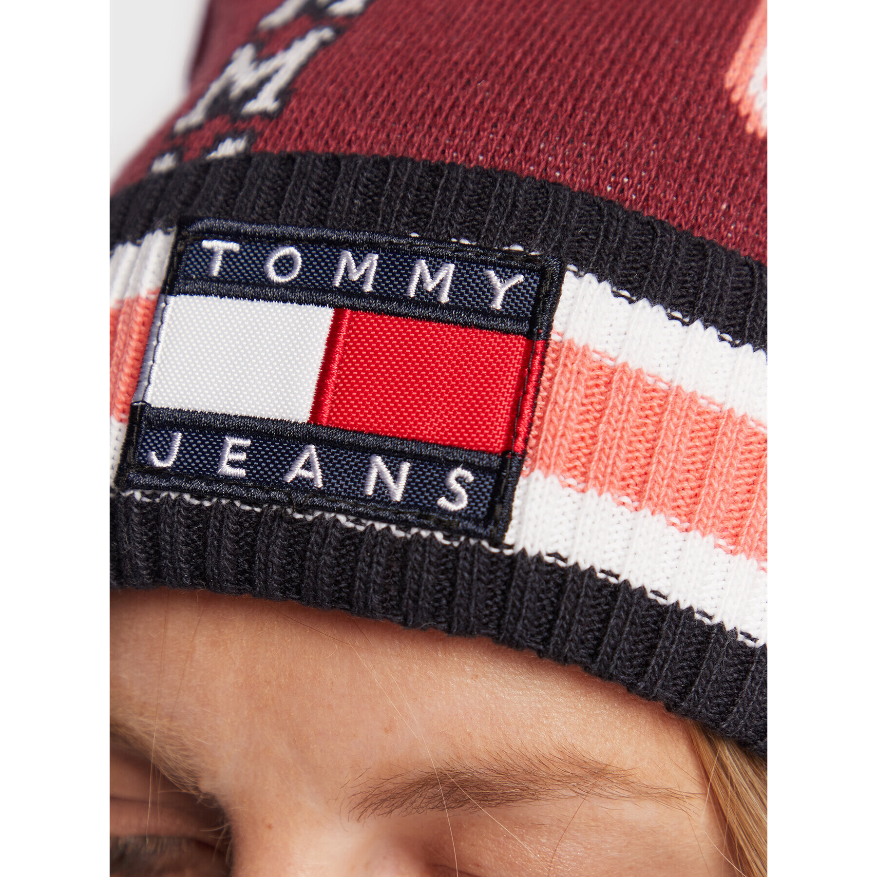 Tommy Jeans Шапка AW0AW12682 Бордо - Pepit.bg