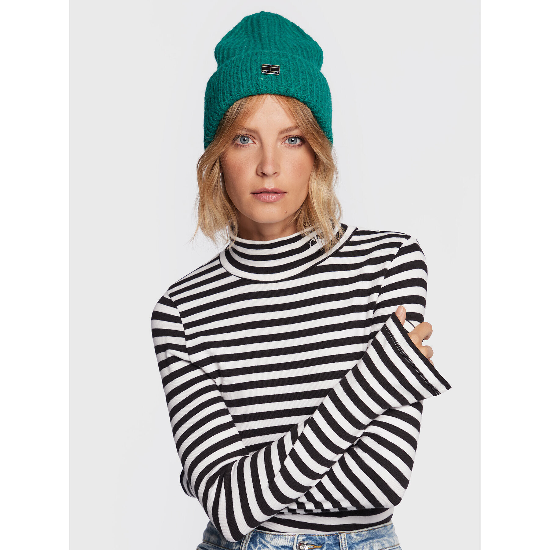 Tommy Jeans Шапка AW0AW12683 Зелен - Pepit.bg