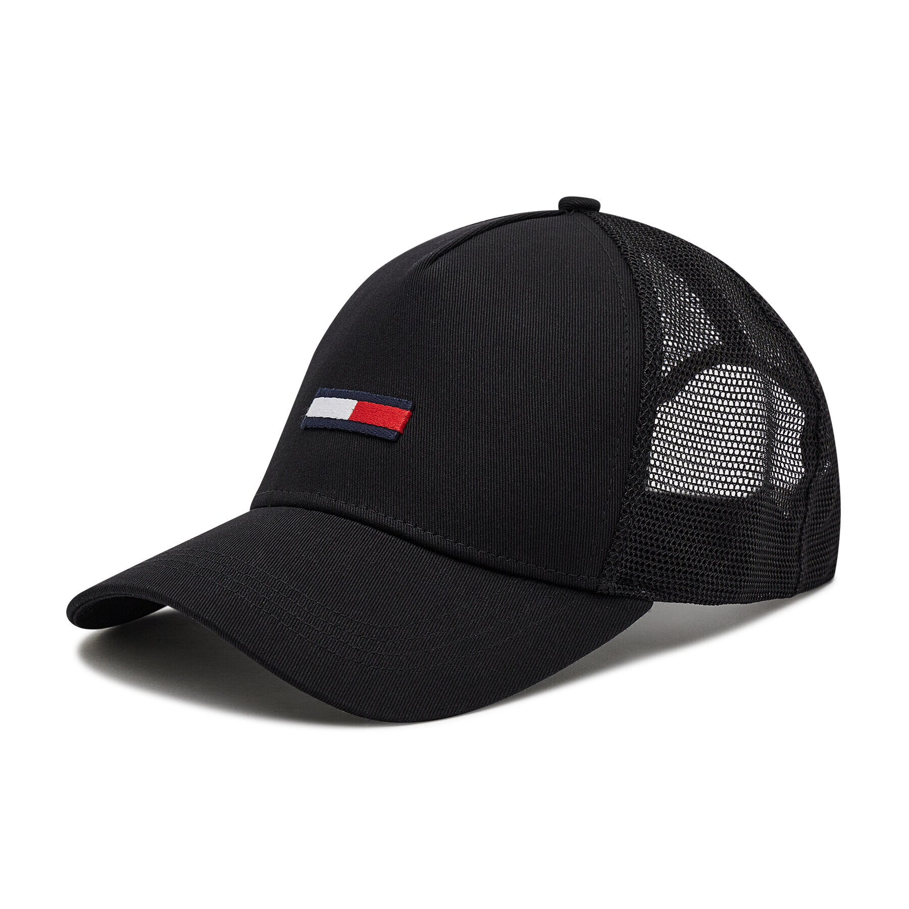 Tommy Jeans Шапка с козирка Flag Trucker AM0AM07526 Черен - Pepit.bg