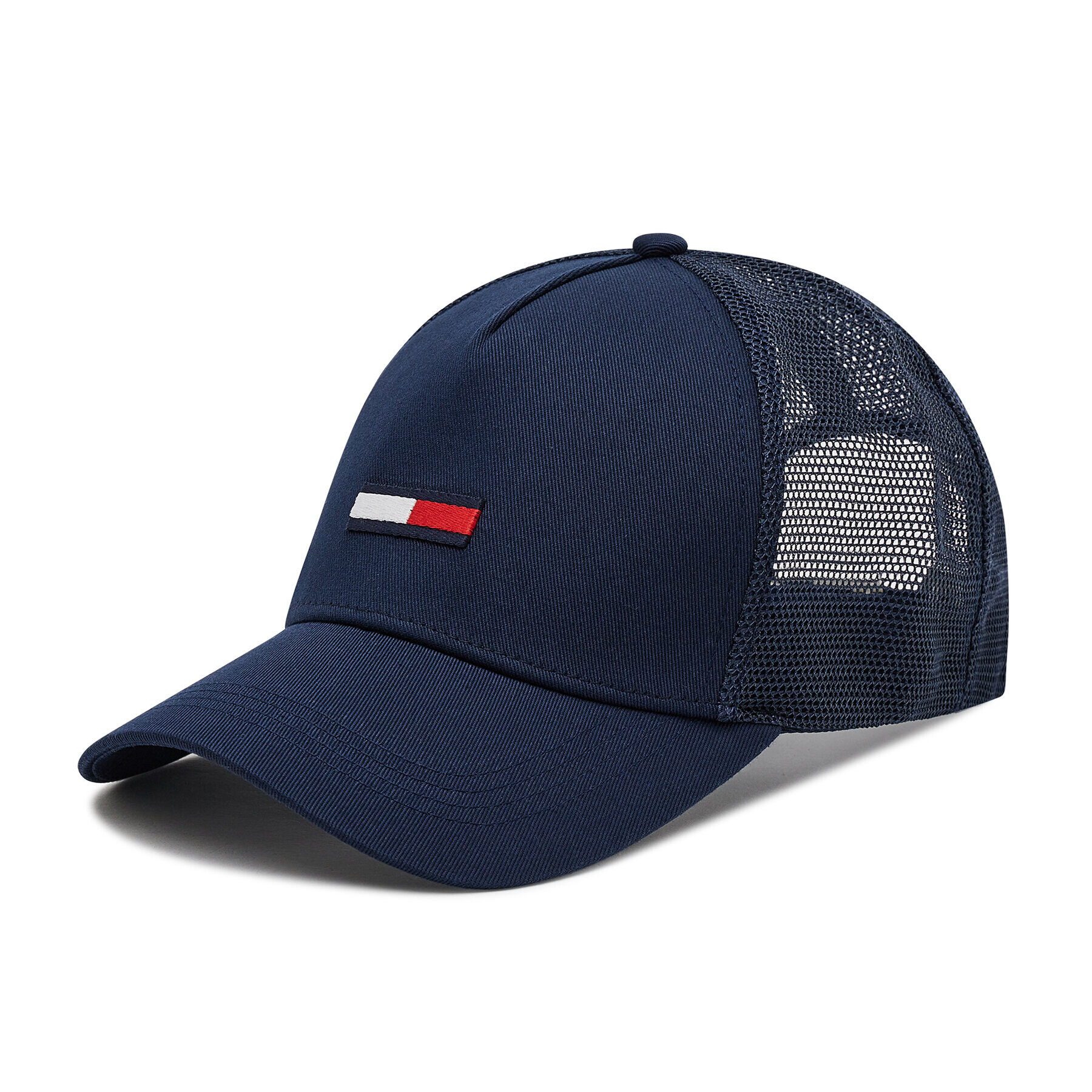 Tommy Jeans Шапка с козирка Flag Trucker AM0AM07526 Тъмносин - Pepit.bg