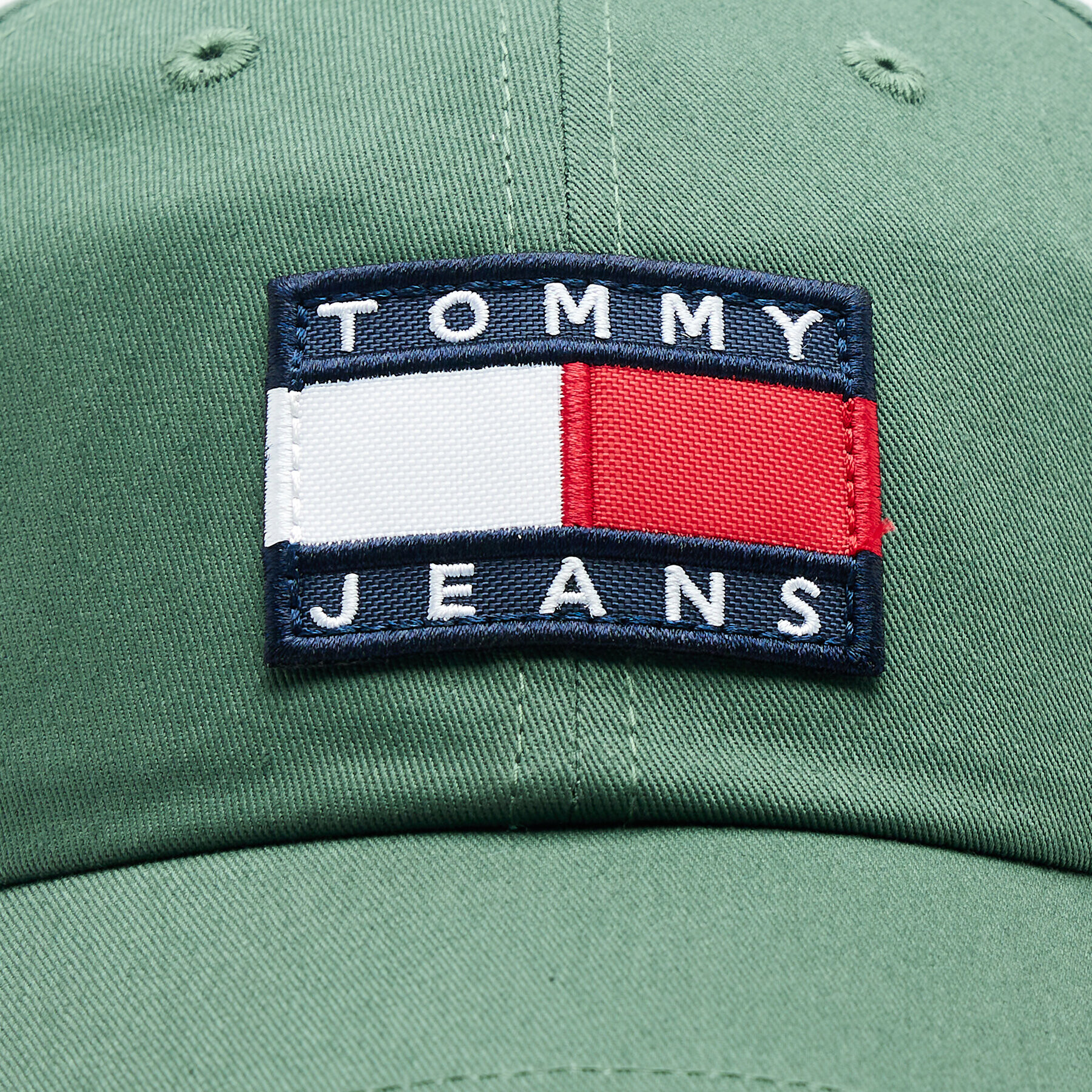 Tommy Jeans Шапка с козирка Heritage AM0AM09000 Зелен - Pepit.bg