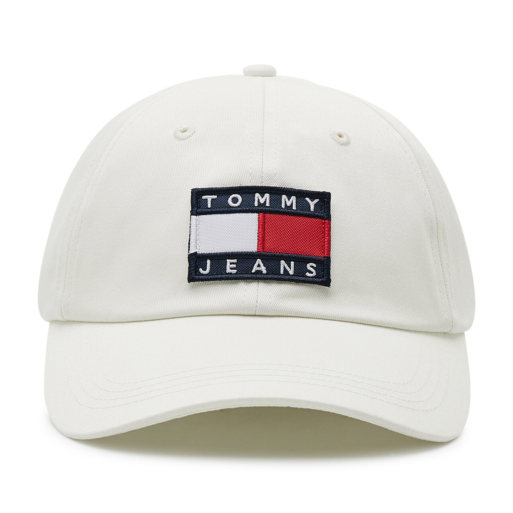 Tommy Jeans Шапка с козирка Heritage AW0AW11667 Бял - Pepit.bg