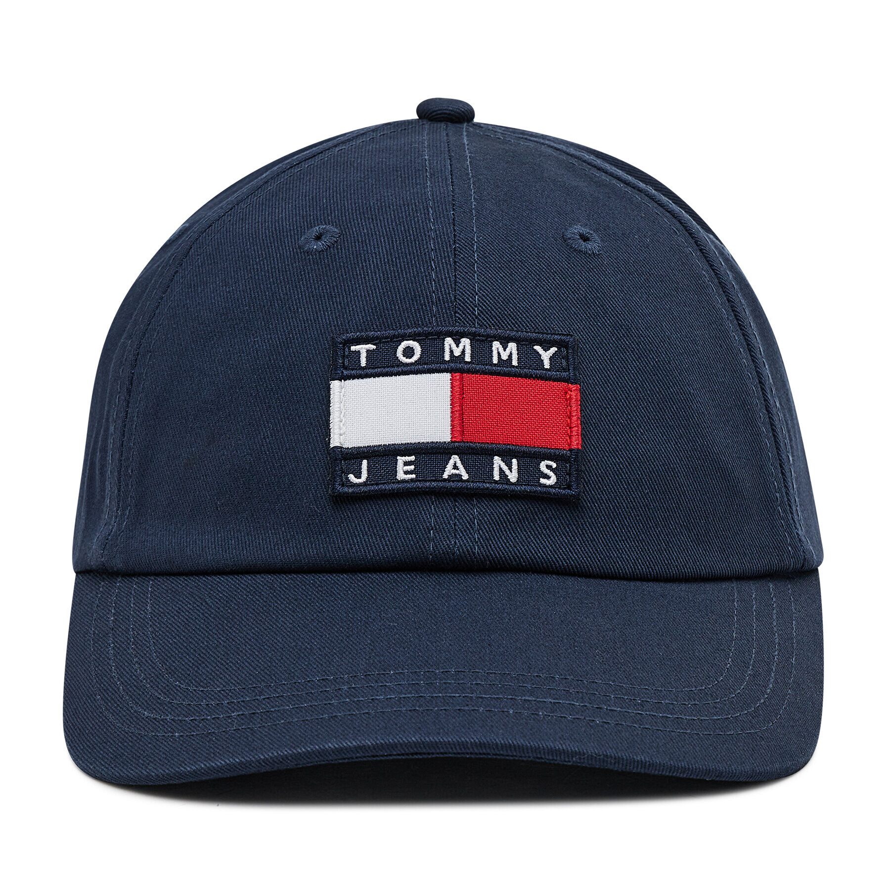 Tommy Jeans Шапка с козирка Heritage Cap AW0AW10185 Тъмносин - Pepit.bg