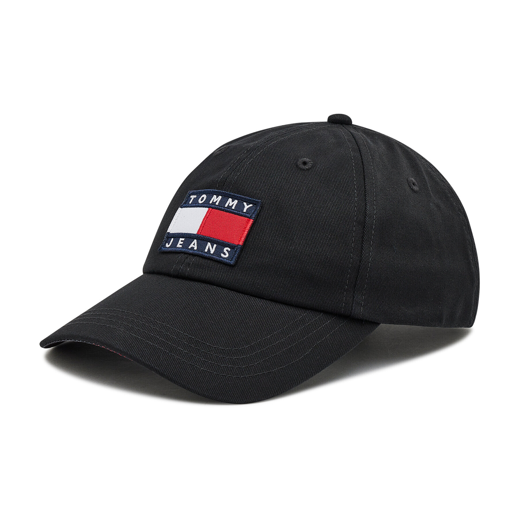 Tommy Jeans Шапка с козирка Heritage Cap Print AM0AM07532 Черен - Pepit.bg