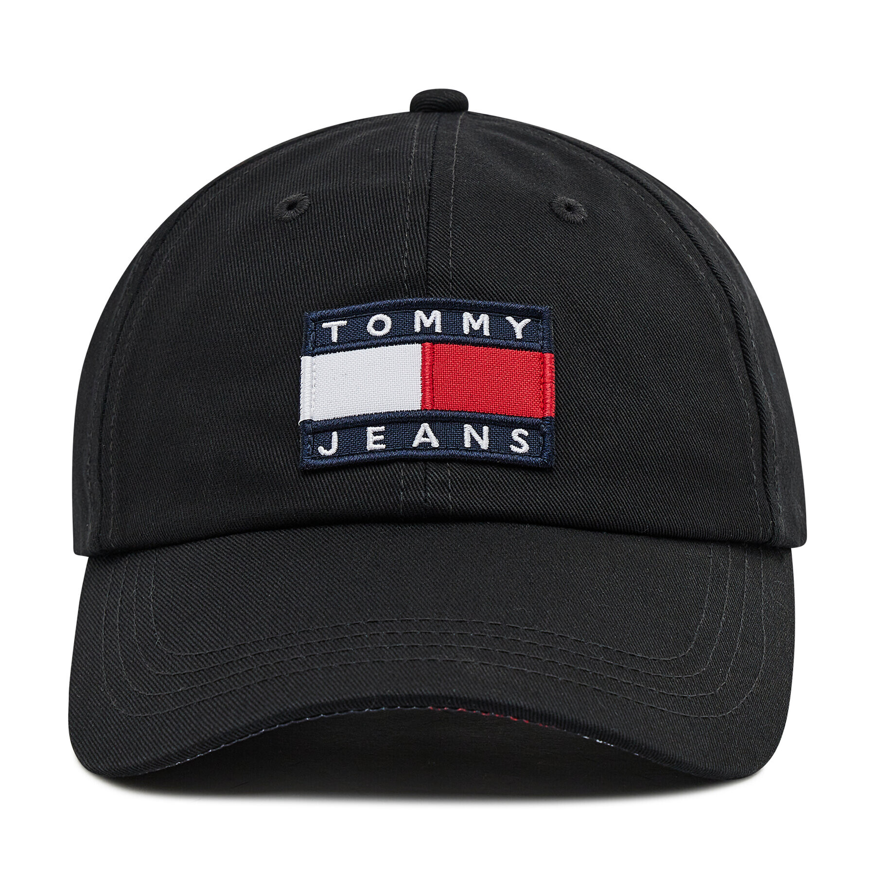 Tommy Jeans Шапка с козирка Heritage Cap Print AM0AM07532 Черен - Pepit.bg