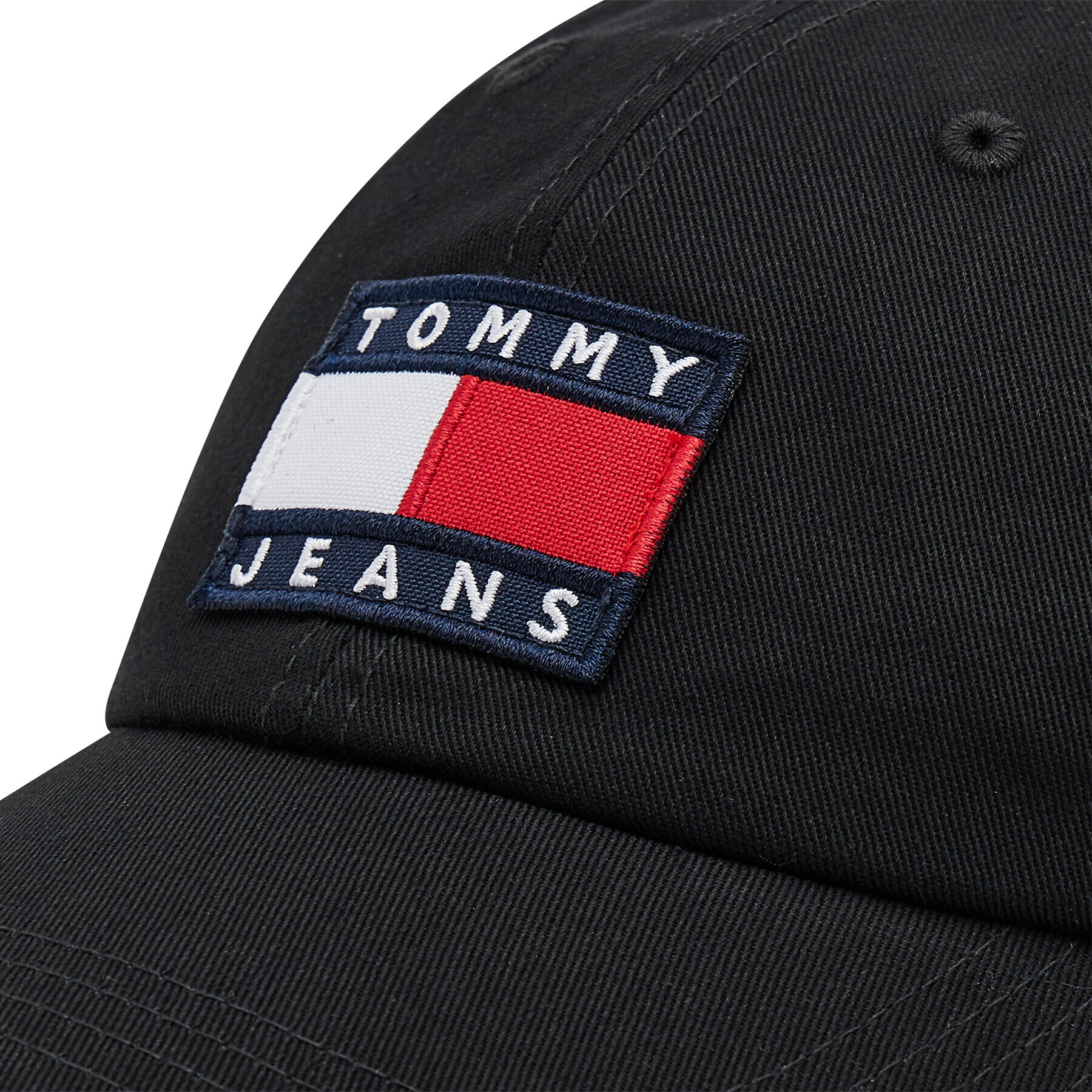 Tommy Jeans Шапка с козирка Heritage Cap Print AM0AM07532 Черен - Pepit.bg