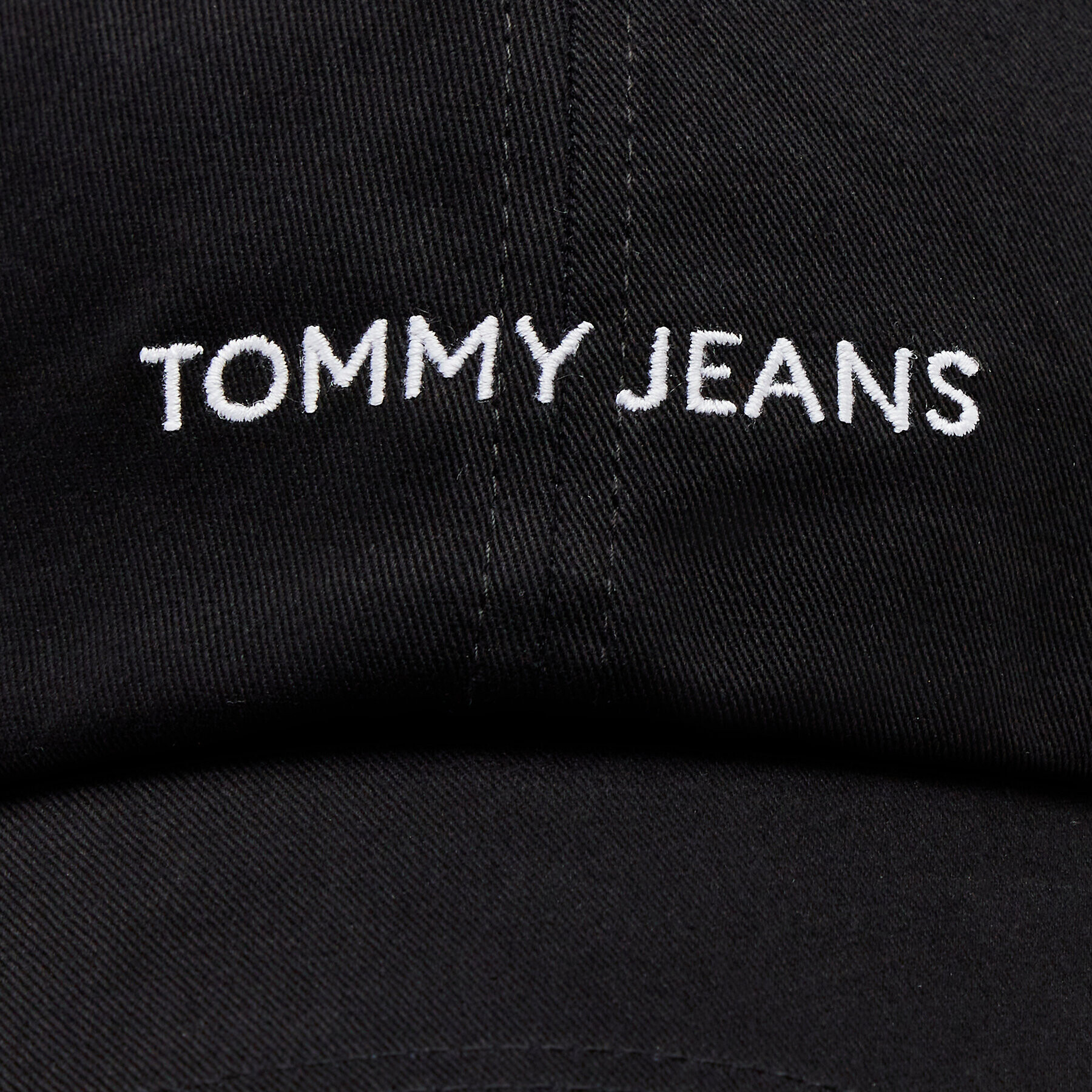 Tommy Jeans Шапка с козирка Linear Logo AW0AW15845 Черен - Pepit.bg