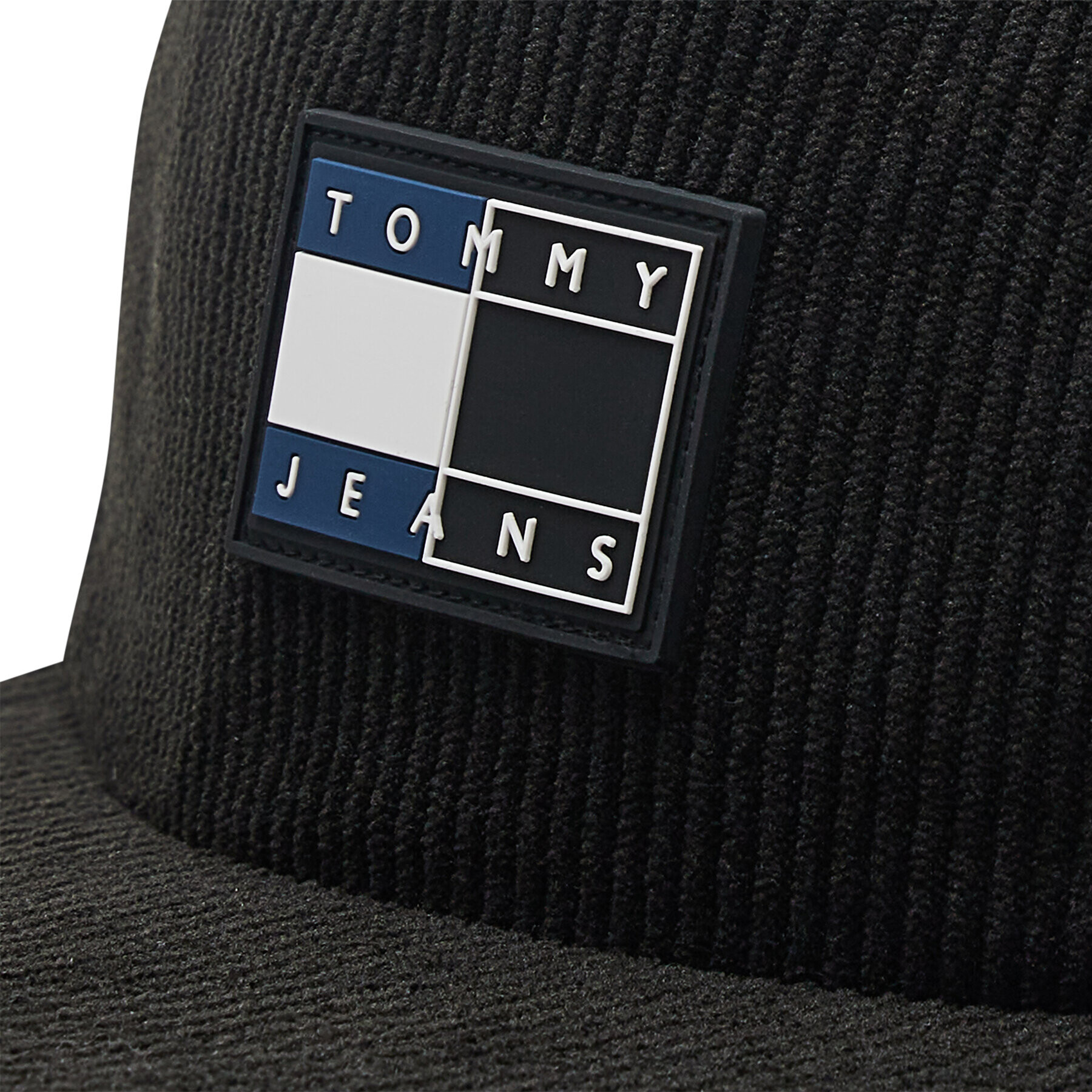 Tommy Jeans Шапка с козирка Split Logo AM0AM10405 Черен - Pepit.bg
