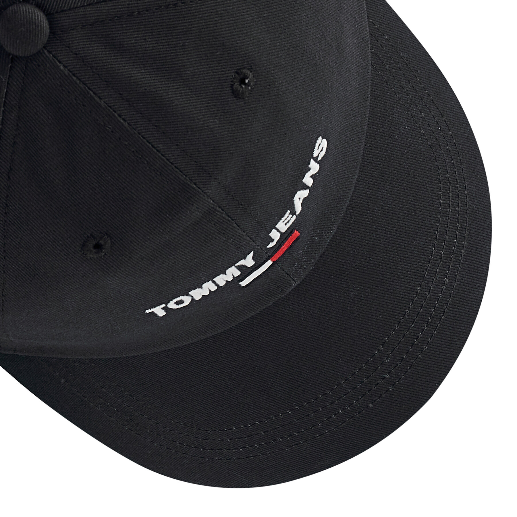 Tommy Jeans Шапка с козирка Sport Cap AM0AM07527 Черен - Pepit.bg