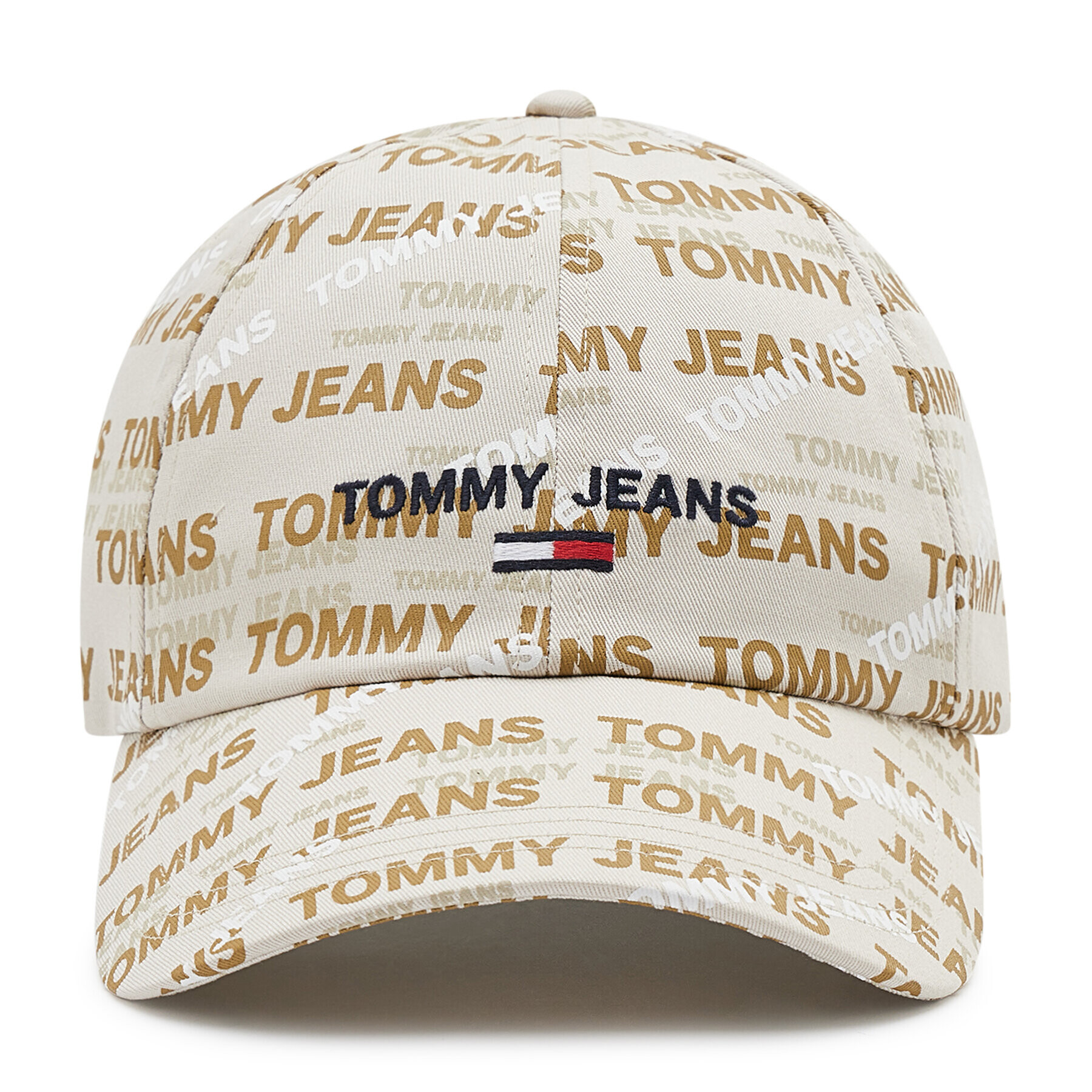 Tommy Jeans Шапка с козирка Sport Printed AM0AM09514 Бежов - Pepit.bg