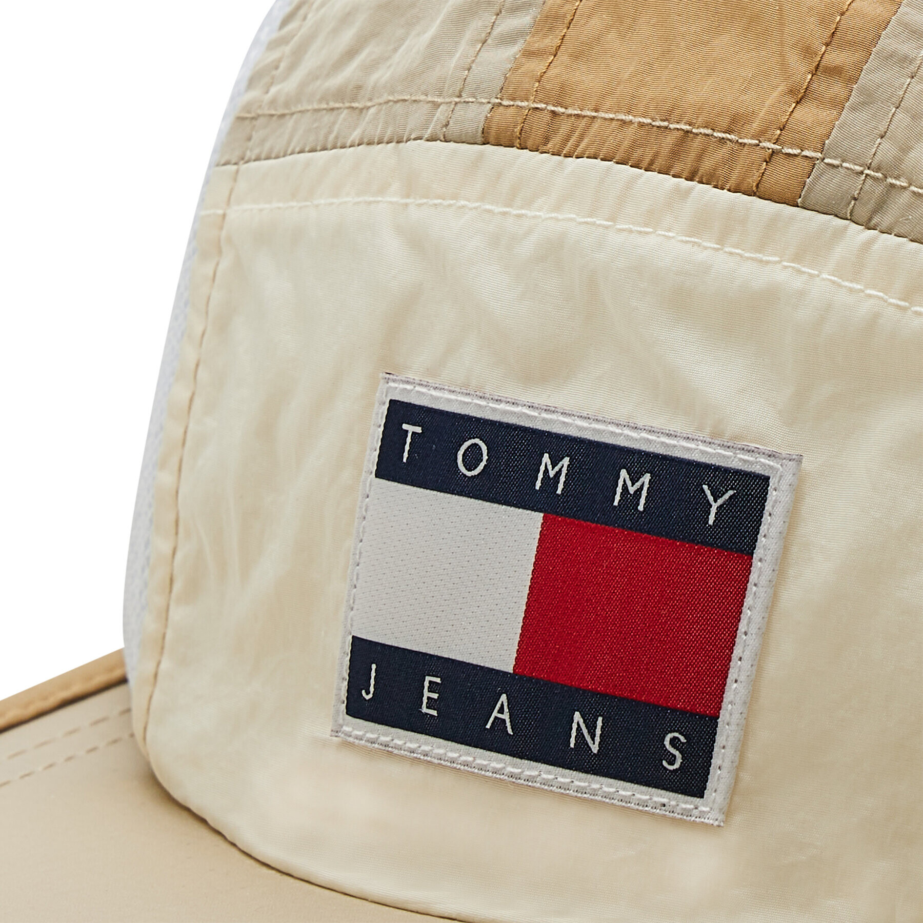 Tommy Jeans Шапка с козирка Tjm Travel Cap AM0AM08714 Бежов - Pepit.bg