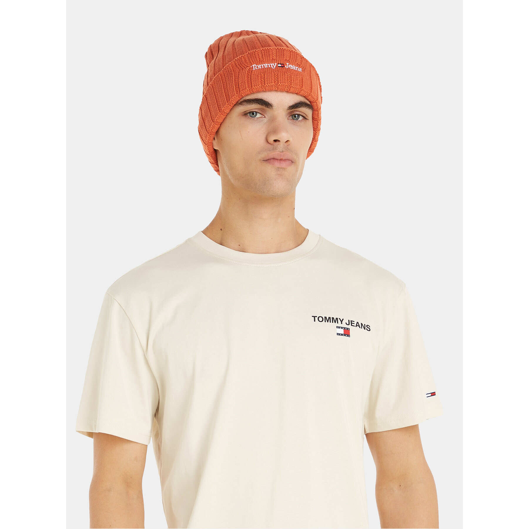 Tommy Jeans Шапка Tjm Sport Elevated Long Beanie AM0AM11678 Оранжев - Pepit.bg