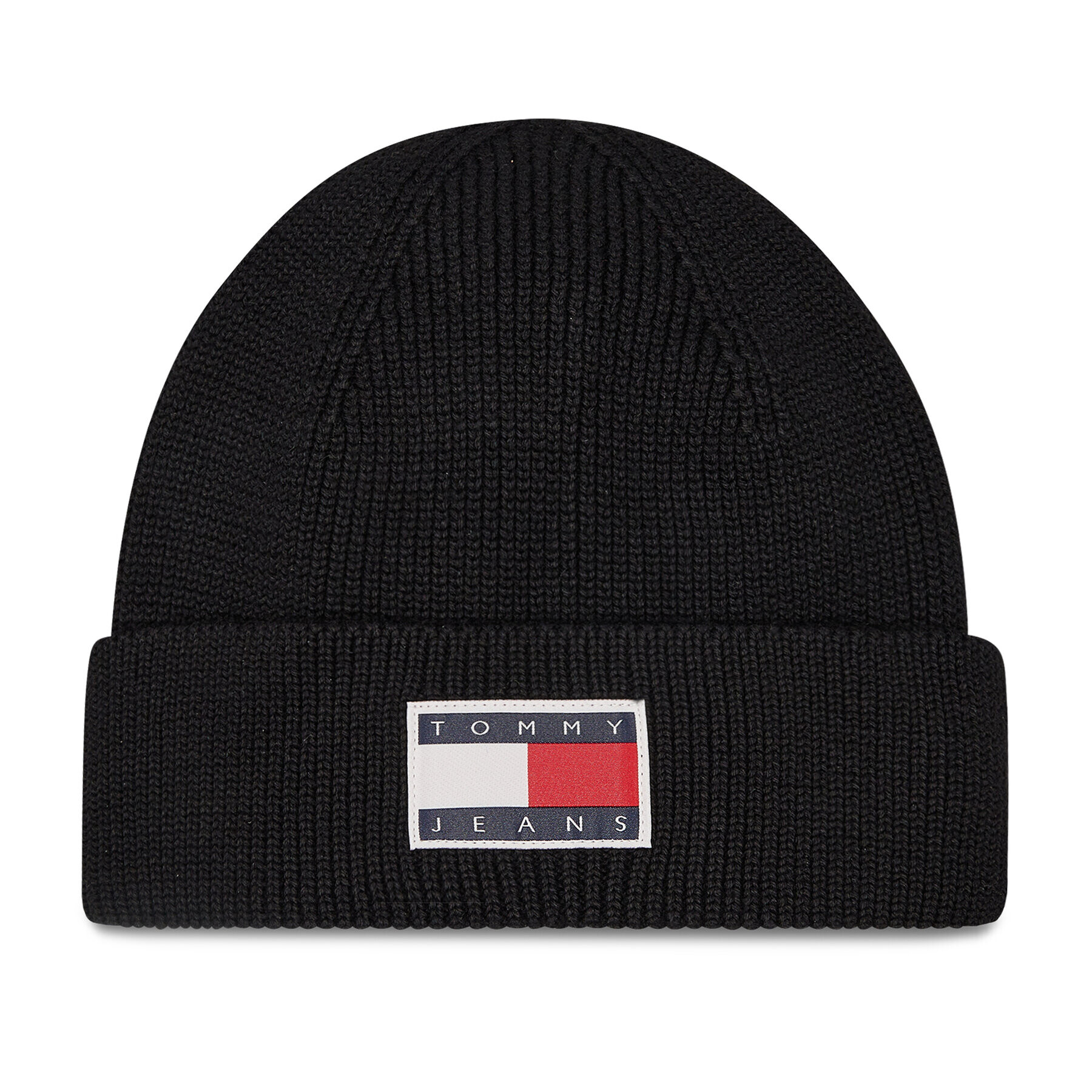 Tommy Jeans Шапка Tjm Travel Short Beanie AM0AM08716 Черен - Pepit.bg