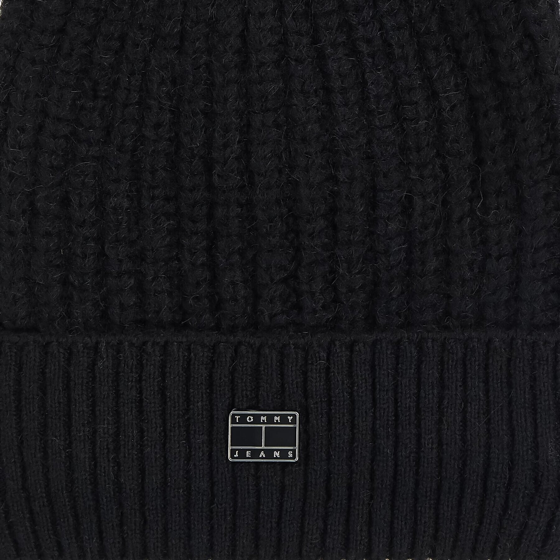 Tommy Jeans Шапка Tjw Cosy Knit Beanie AW0AW15462 Черен - Pepit.bg