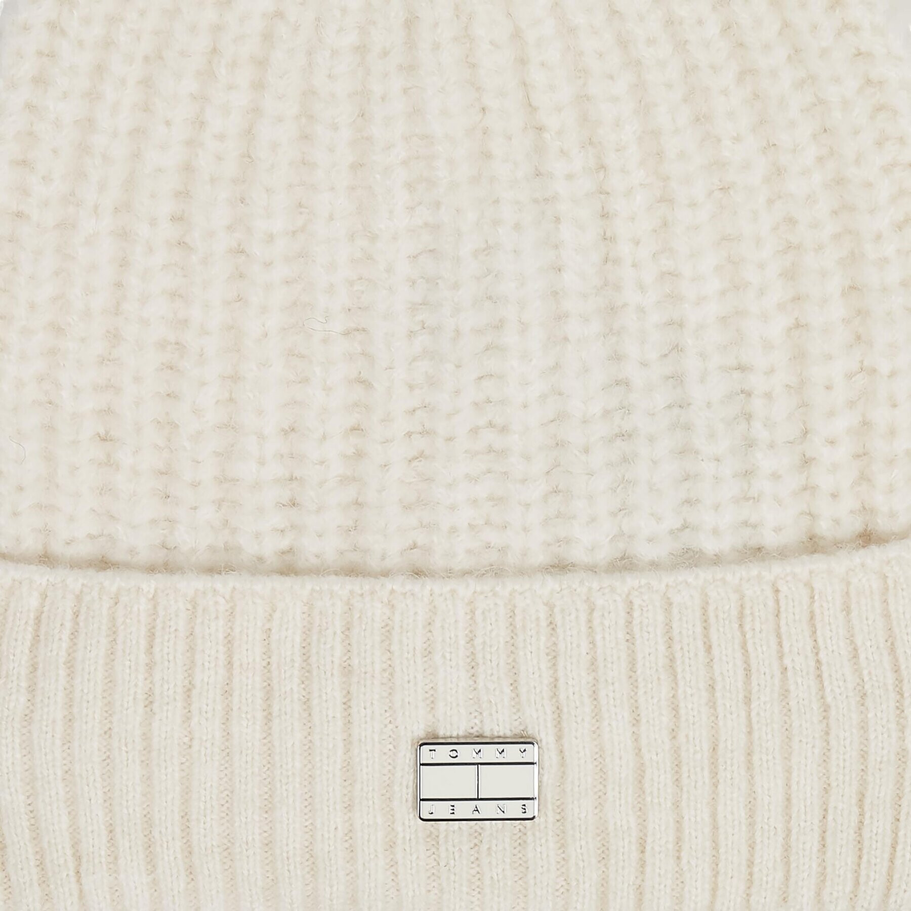 Tommy Jeans Шапка Tjw Cosy Knit Beanie AW0AW15462 Екрю - Pepit.bg