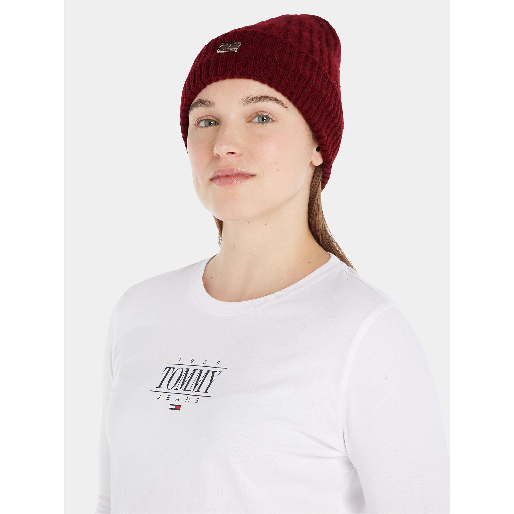 Tommy Jeans Шапка Tjw Cosy Knit Beanie AW0AW15462 Виолетов - Pepit.bg