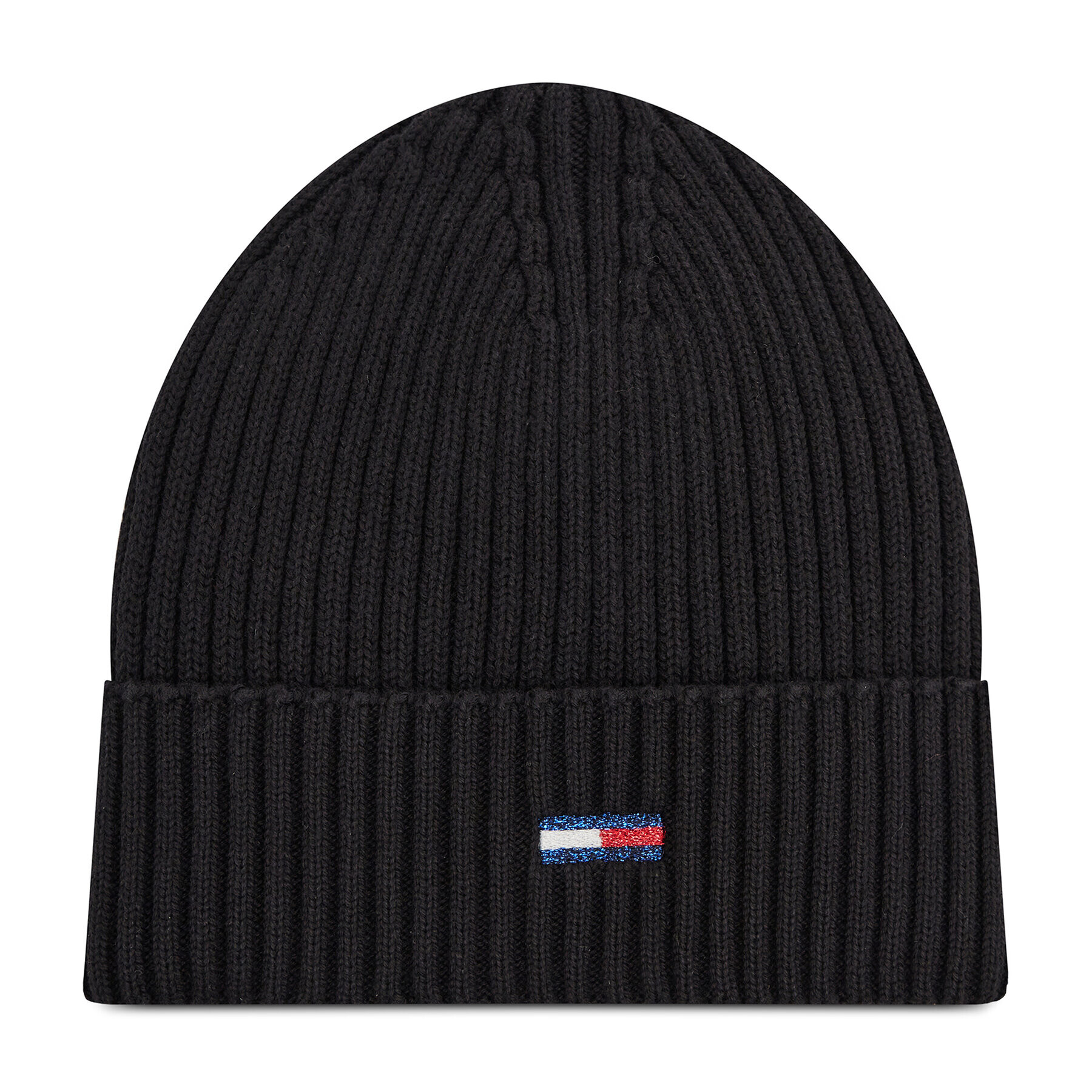 Tommy Jeans Шапка Tjw Ess Flag Beanie AW0AW10705 Черен - Pepit.bg