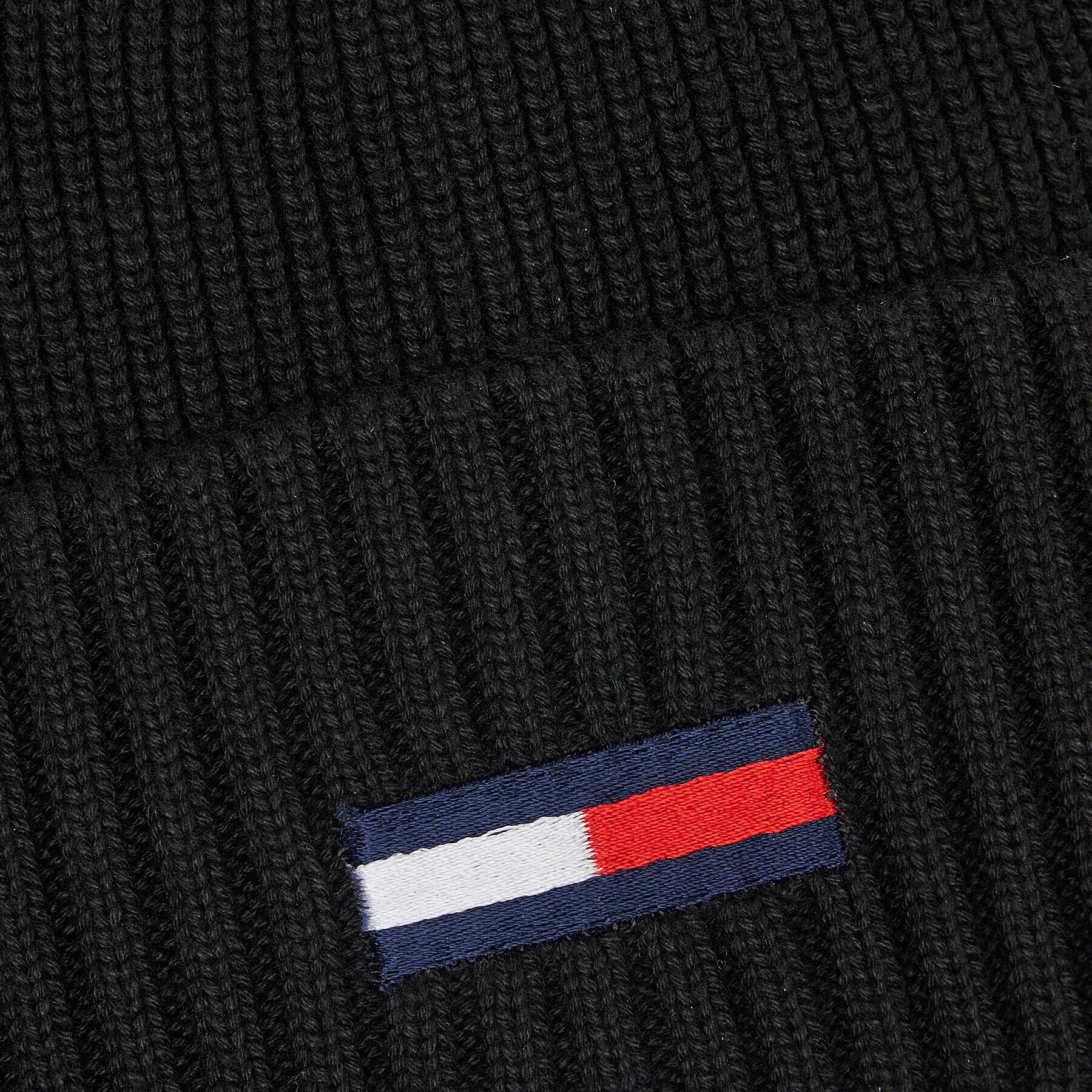 Tommy Jeans Шапка Tjw Flag Beanie AW0AW10883 Черен - Pepit.bg