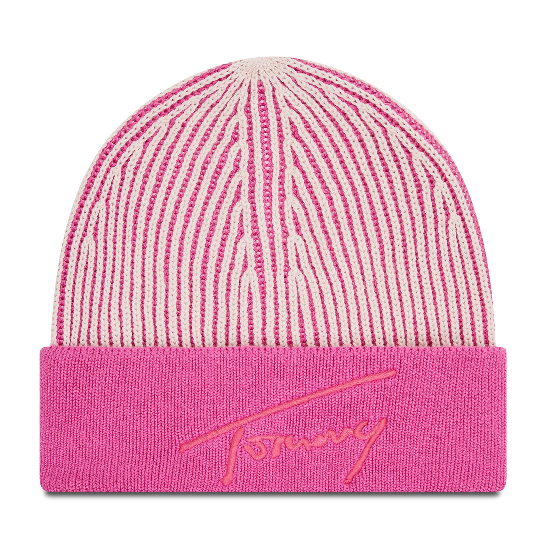 Tommy Jeans Шапка Tjw Logo Beanie AW0AW10713 Розов - Pepit.bg