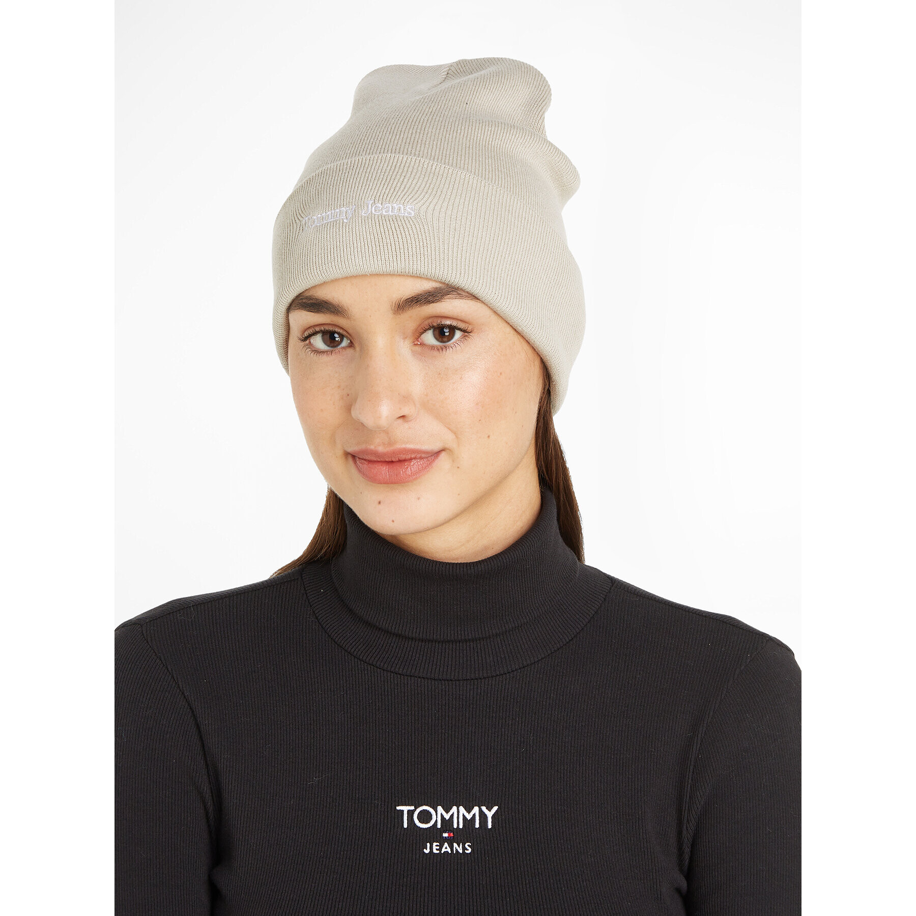 Tommy Jeans Шапка Tjw Sport Beanie AW0AW15473 Бежов - Pepit.bg