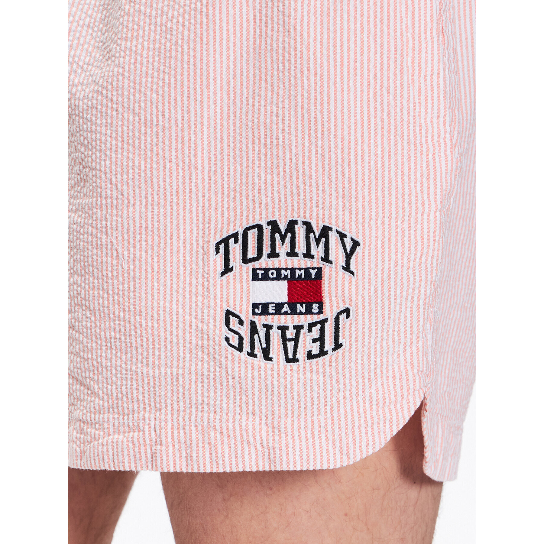 Tommy Jeans Шорти от плат DM0DM16294 Оранжев Regular Fit - Pepit.bg