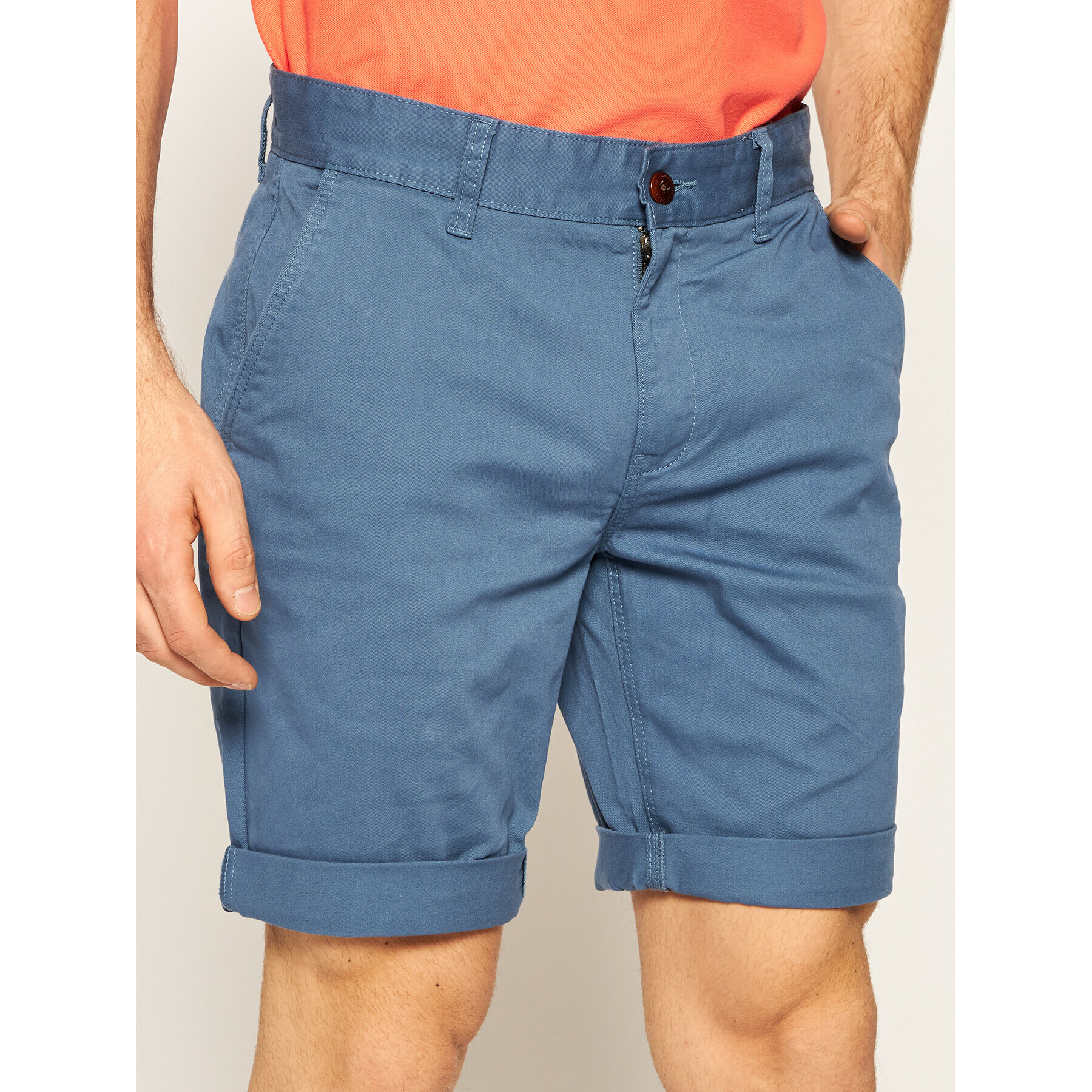 Tommy Jeans Шорти от плат Essential Chino DM0DM05444 Син Regular Fit - Pepit.bg