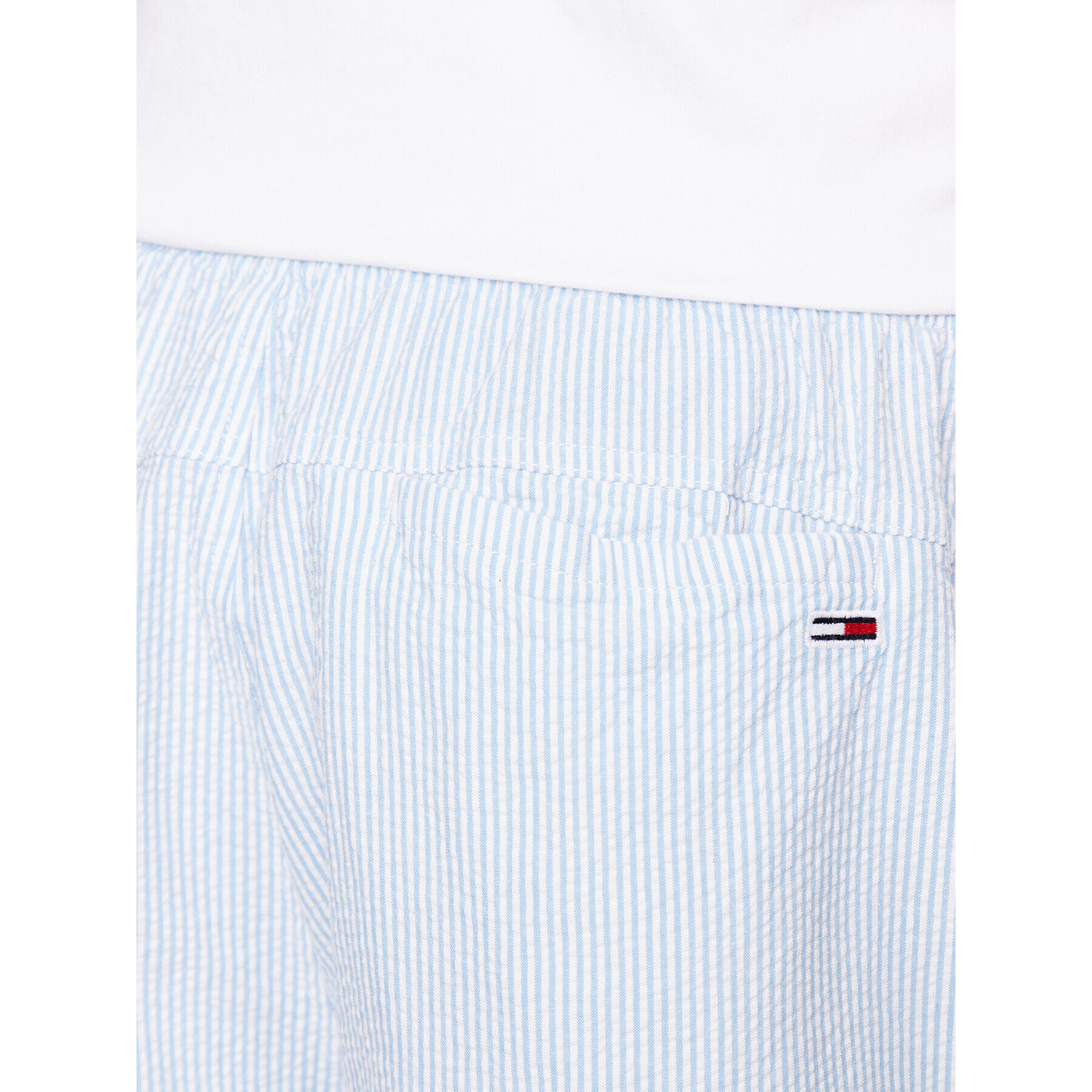 Tommy Jeans Шорти от плат Seersucker DM0DM16294 Син Regular Fit - Pepit.bg