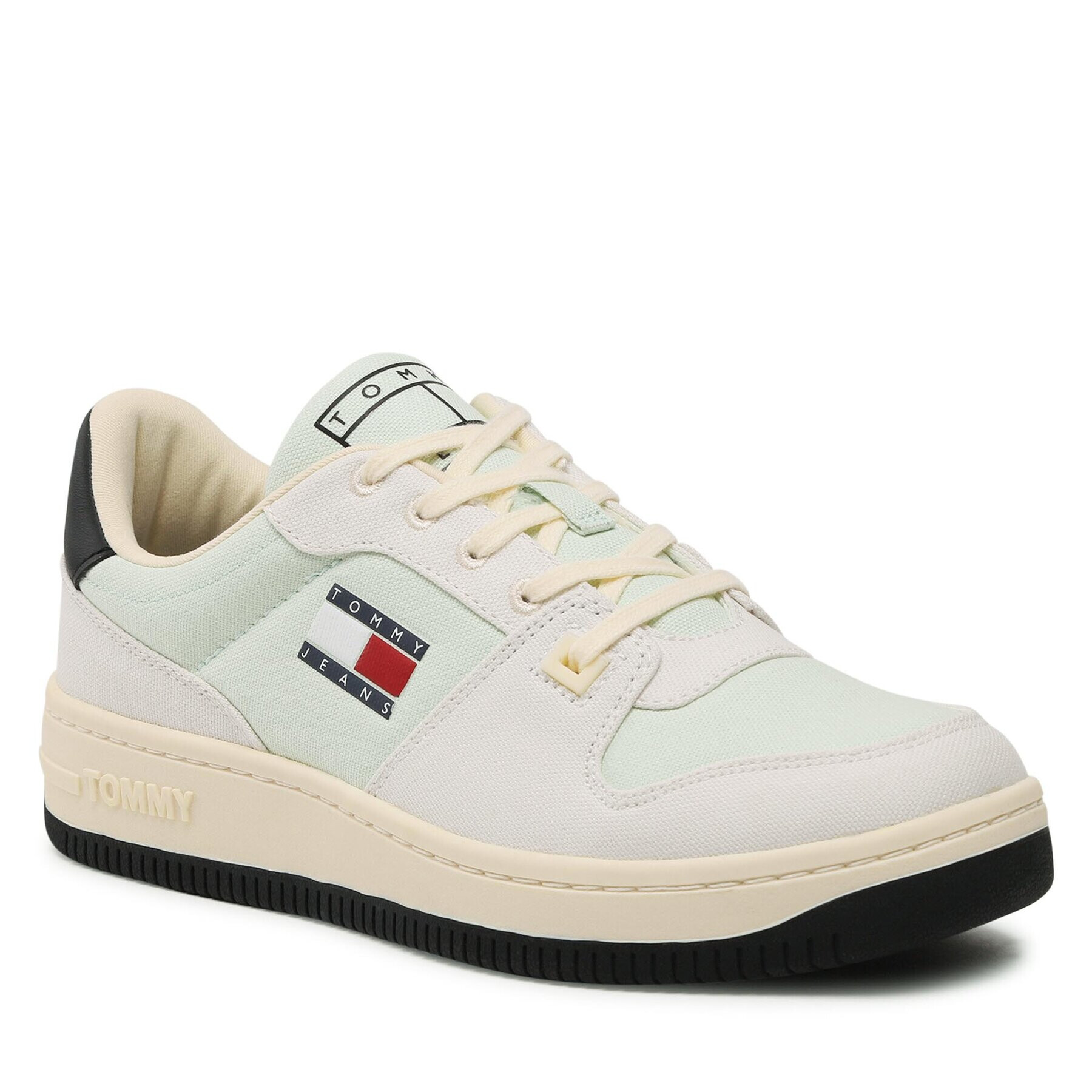 Tommy Jeans Сникърси Basket Canvas EM0EM01163 Зелен - Pepit.bg