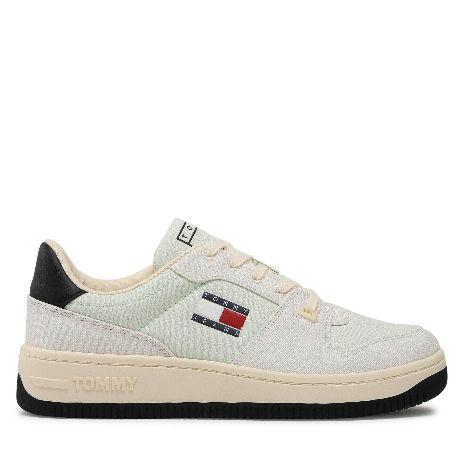 Tommy Jeans Сникърси Basket Canvas EM0EM01163 Зелен - Pepit.bg