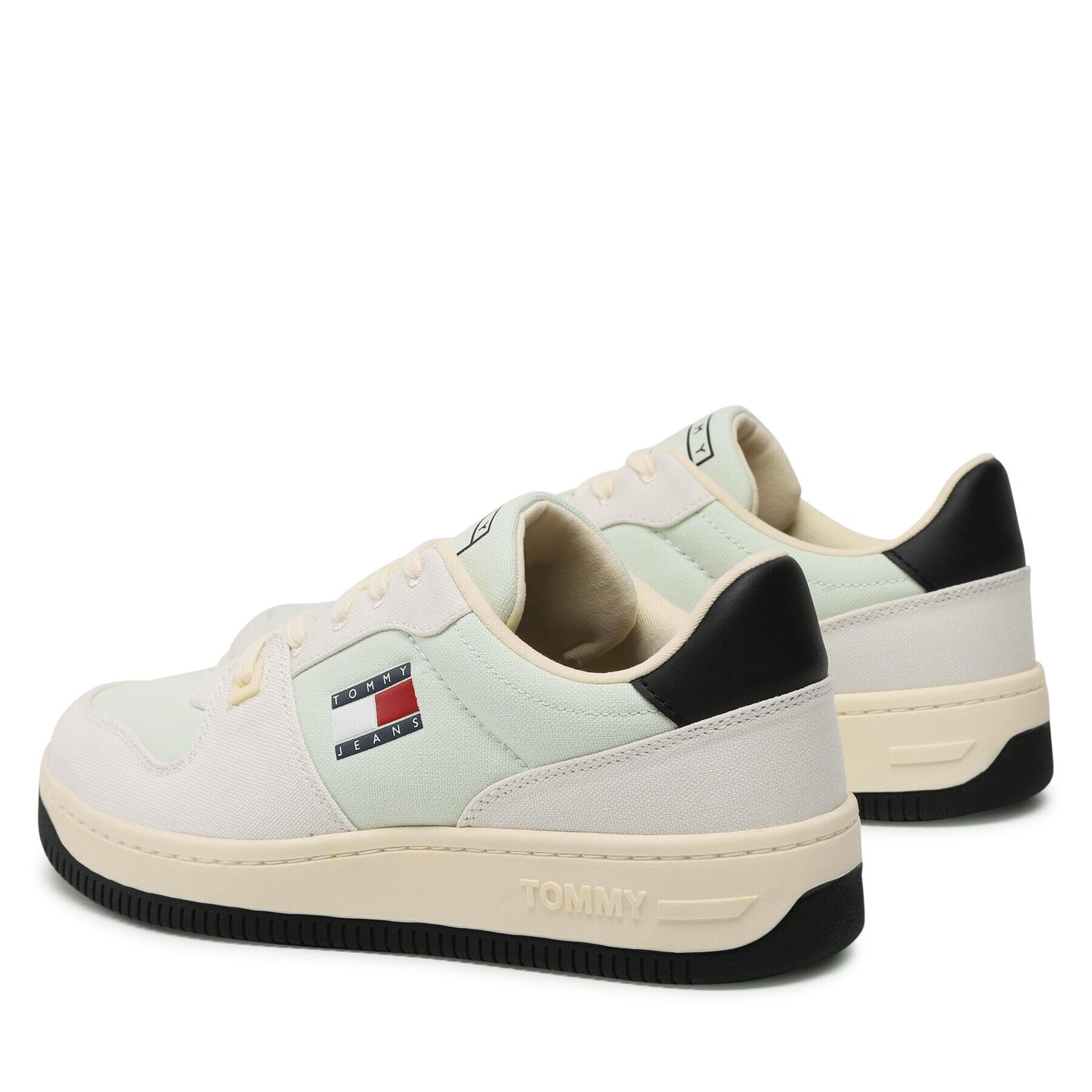 Tommy Jeans Сникърси Basket Canvas EM0EM01163 Зелен - Pepit.bg