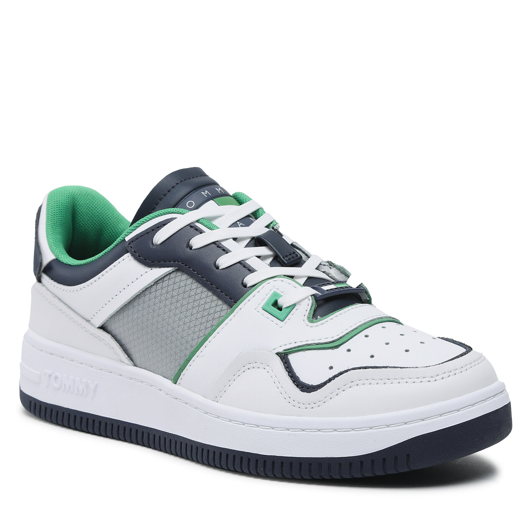 Tommy Jeans Сникърси Basket Mesh EM0EM01166 Бял - Pepit.bg