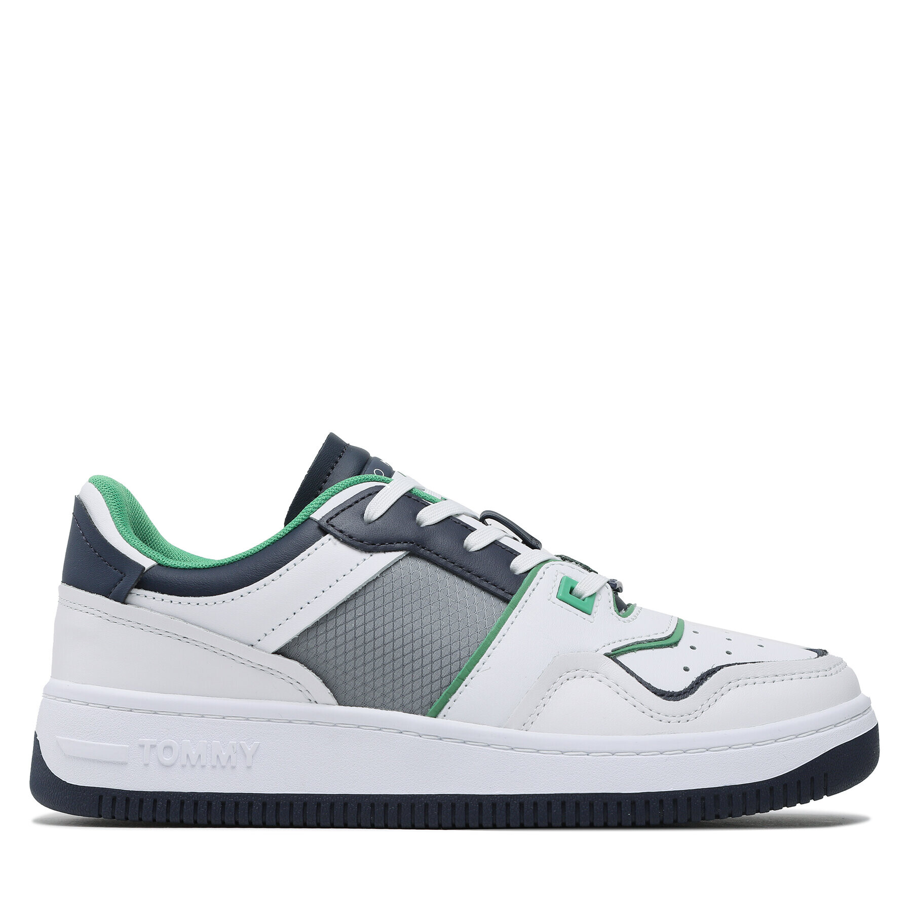 Tommy Jeans Сникърси Basket Mesh EM0EM01166 Бял - Pepit.bg