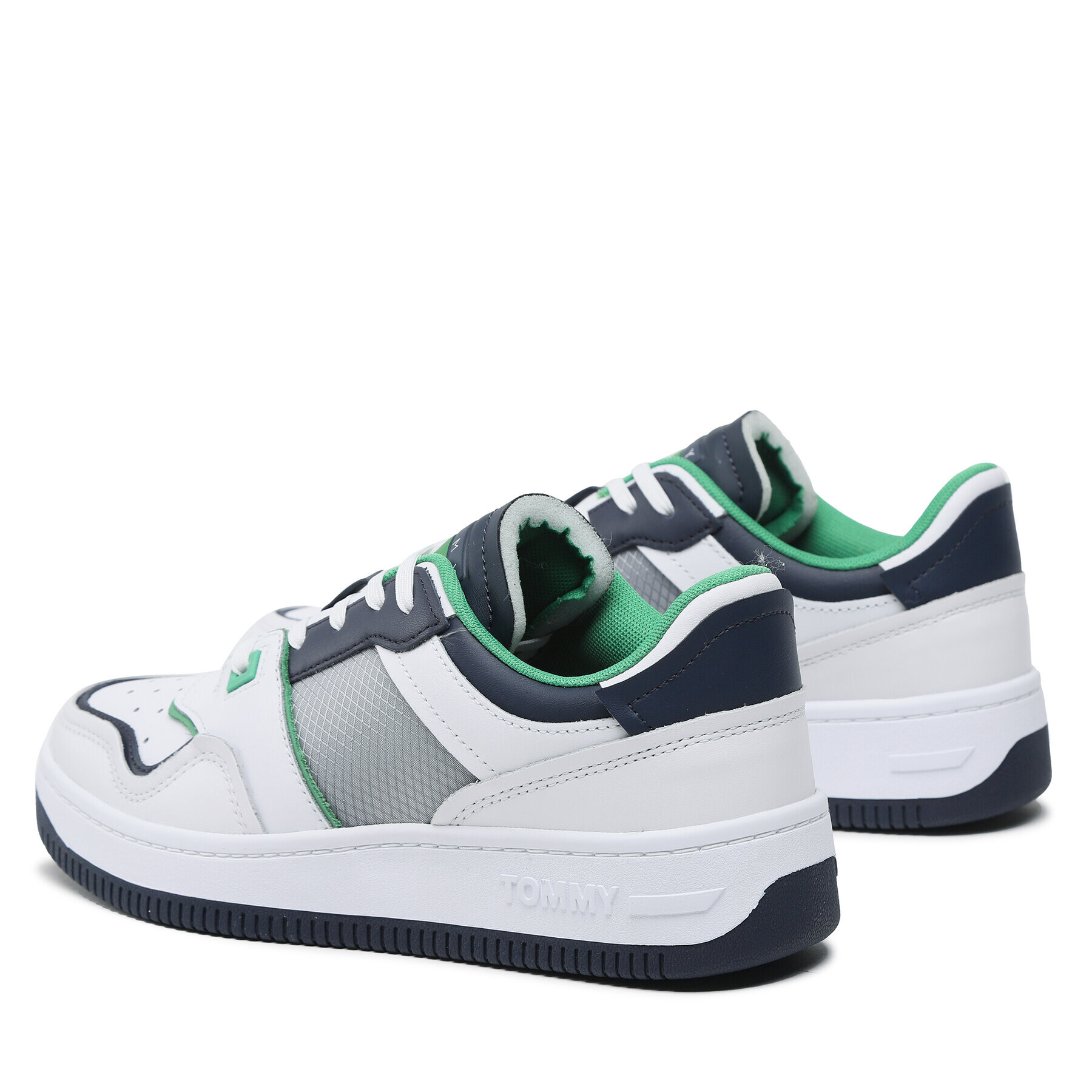 Tommy Jeans Сникърси Basket Mesh EM0EM01166 Бял - Pepit.bg