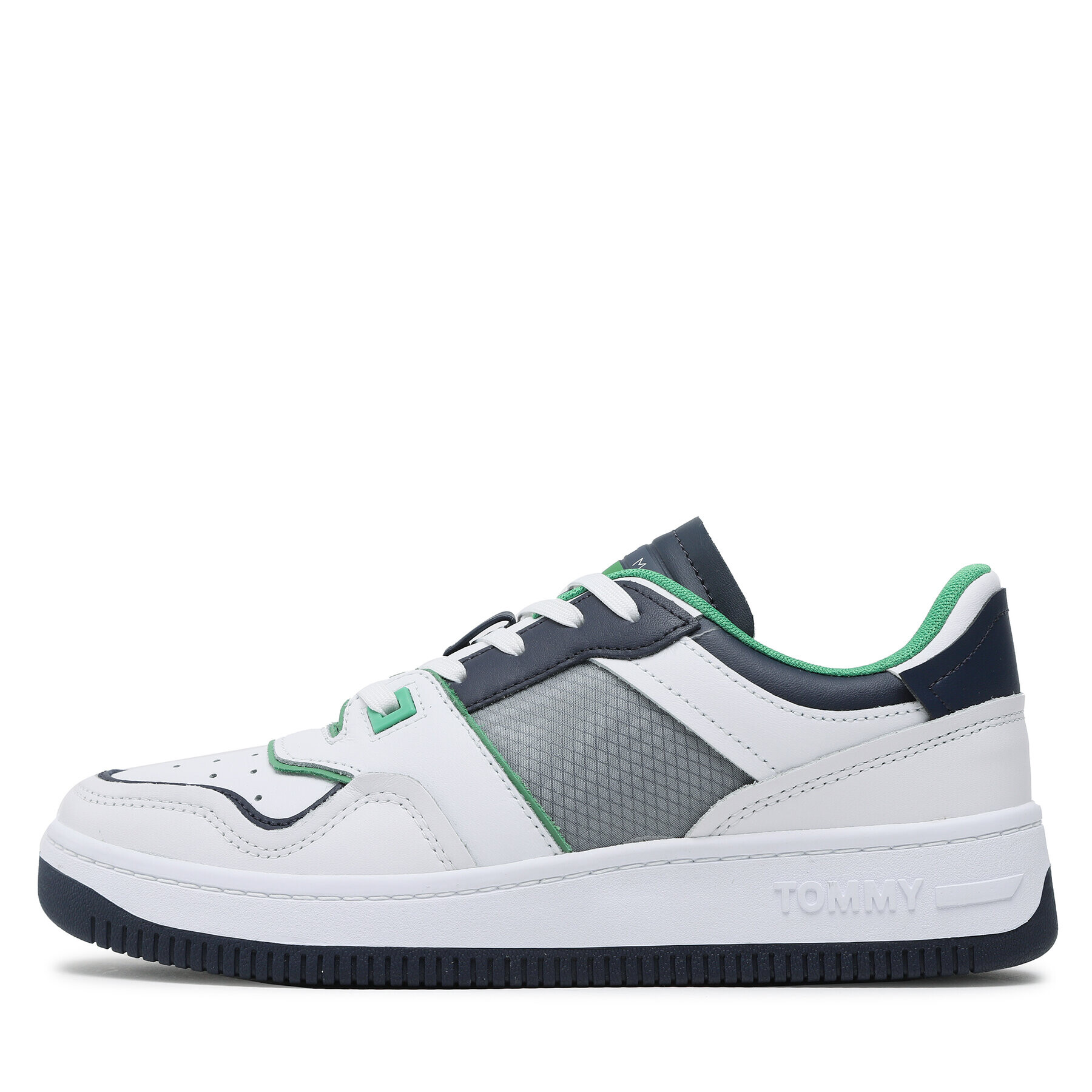 Tommy Jeans Сникърси Basket Mesh EM0EM01166 Бял - Pepit.bg