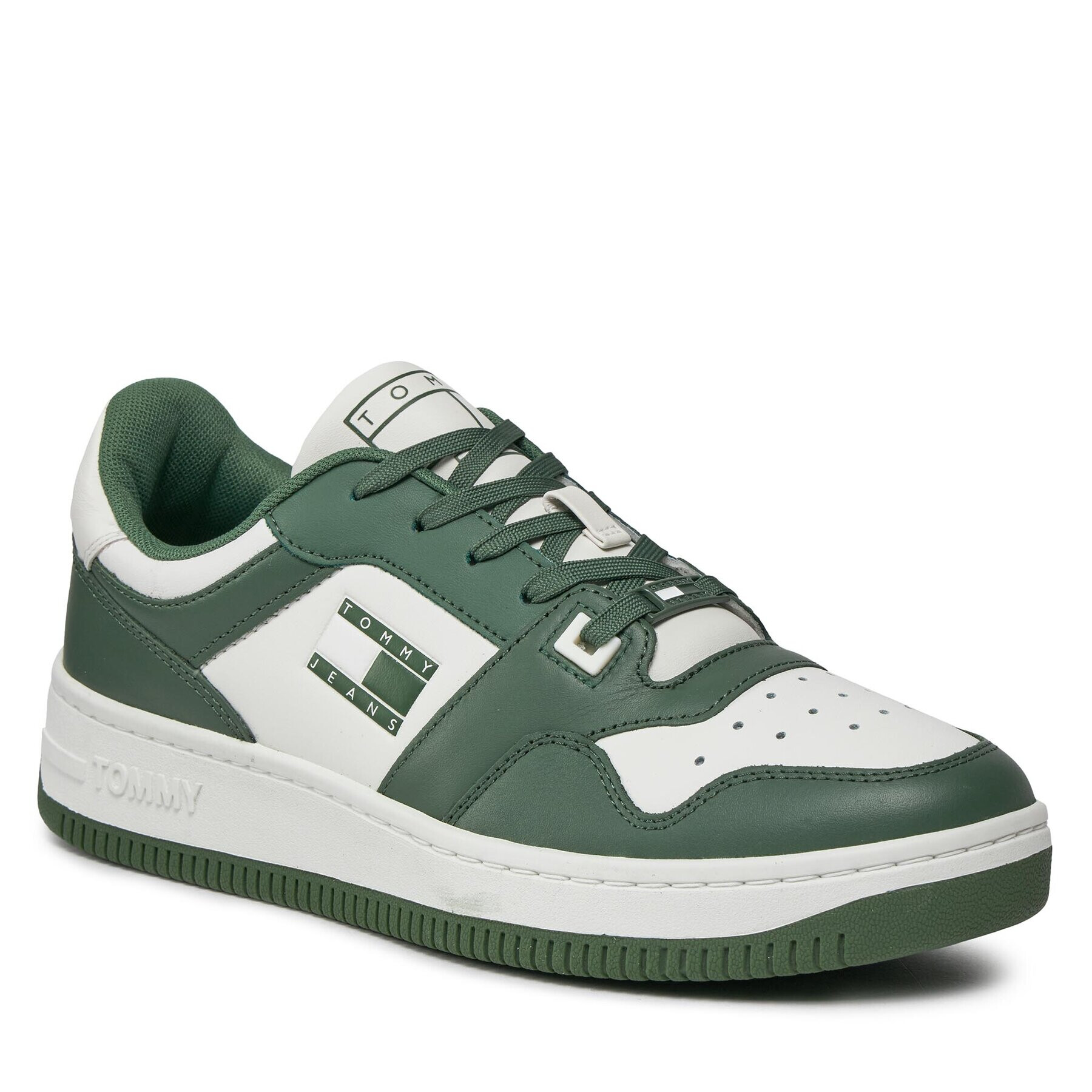 Tommy Jeans Сникърси Basket Premium EM0EM01216 Зелен - Pepit.bg