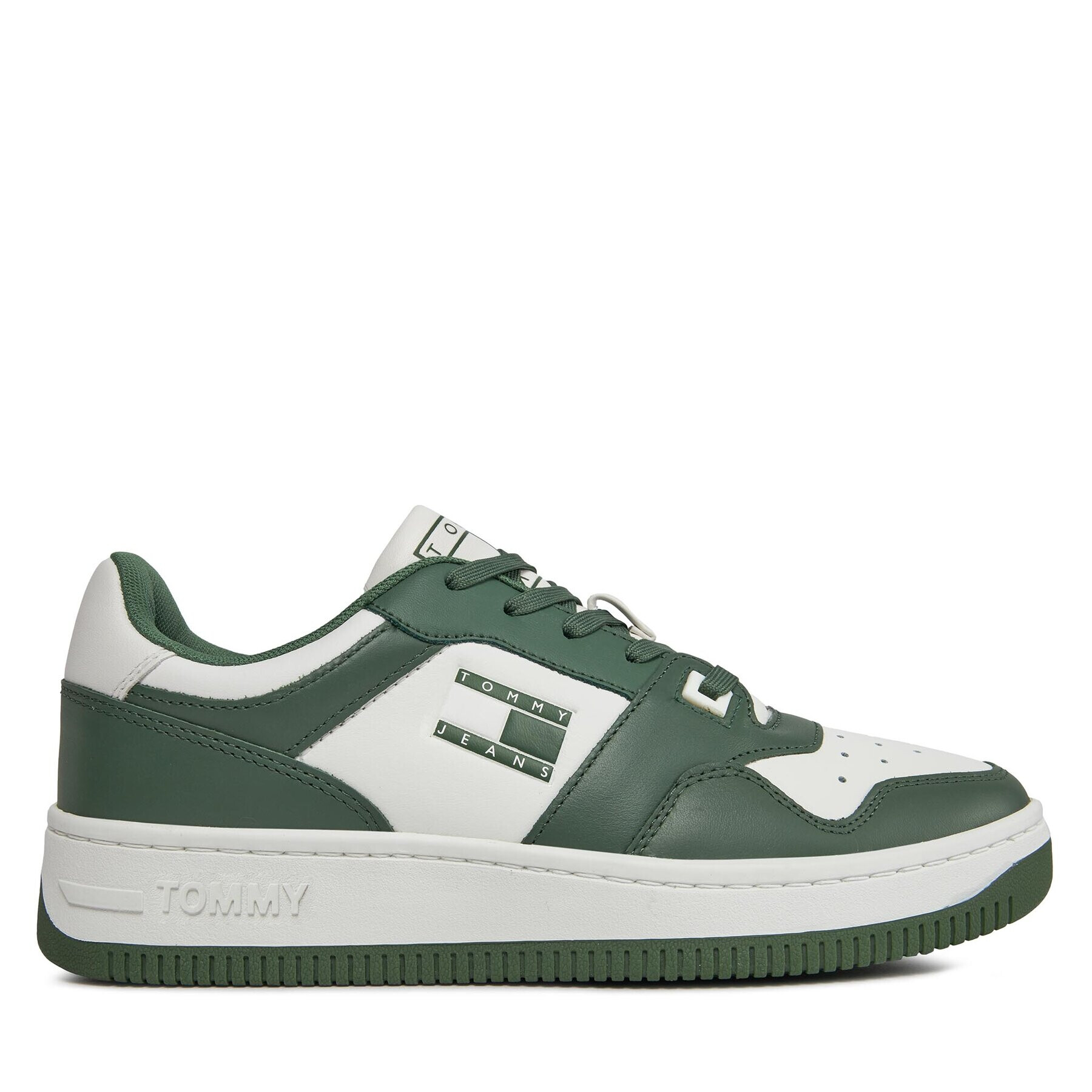 Tommy Jeans Сникърси Basket Premium EM0EM01216 Зелен - Pepit.bg