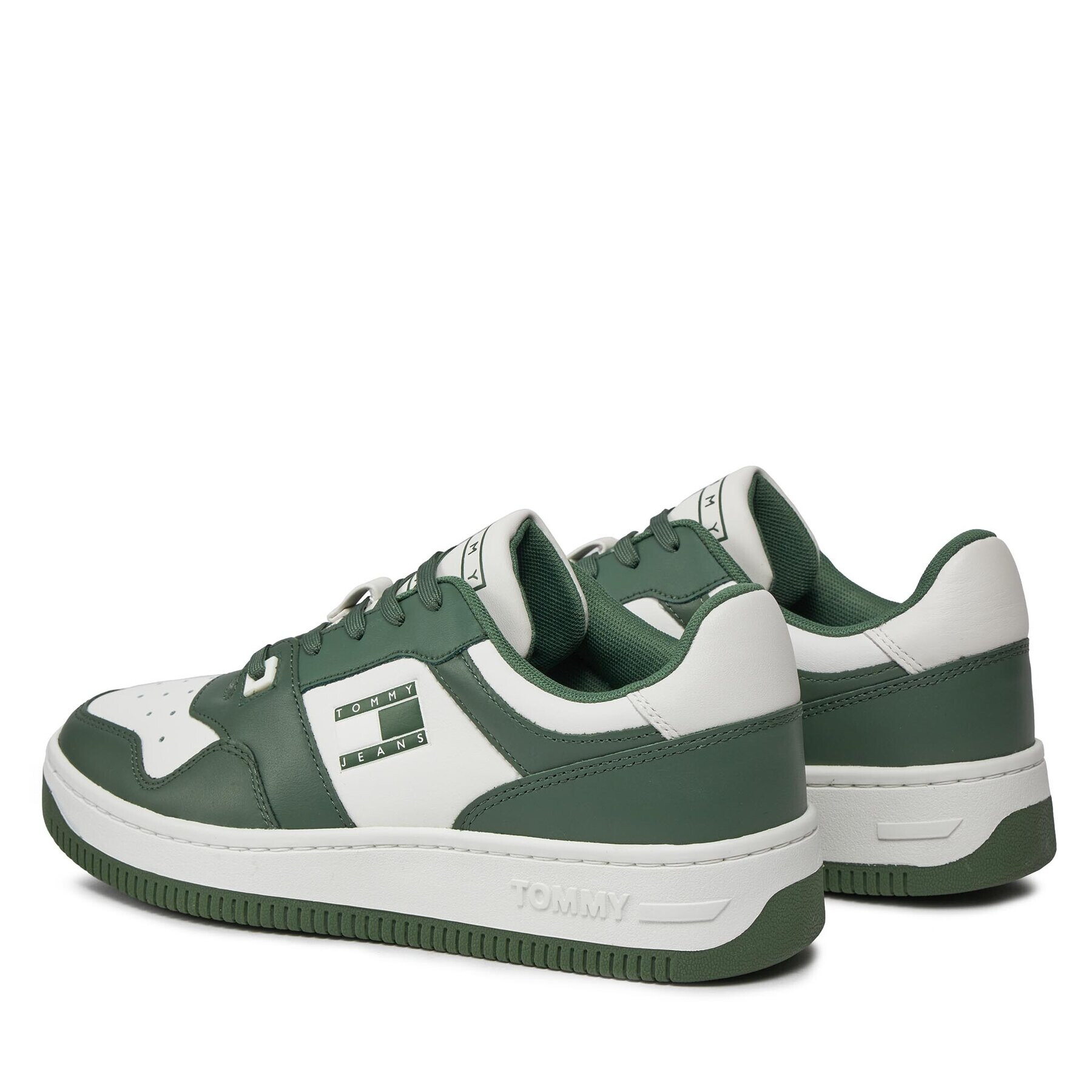 Tommy Jeans Сникърси Basket Premium EM0EM01216 Зелен - Pepit.bg