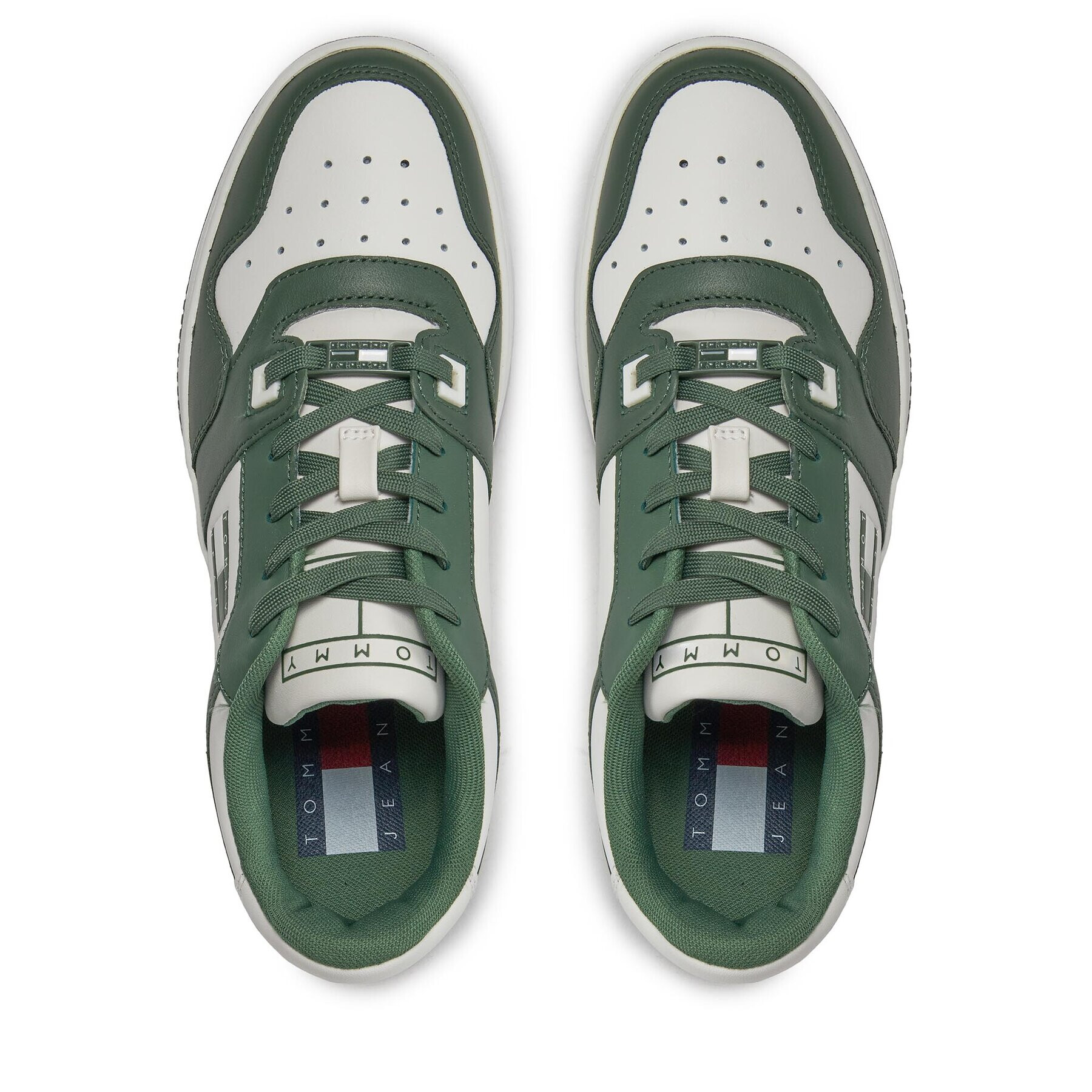 Tommy Jeans Сникърси Basket Premium EM0EM01216 Зелен - Pepit.bg