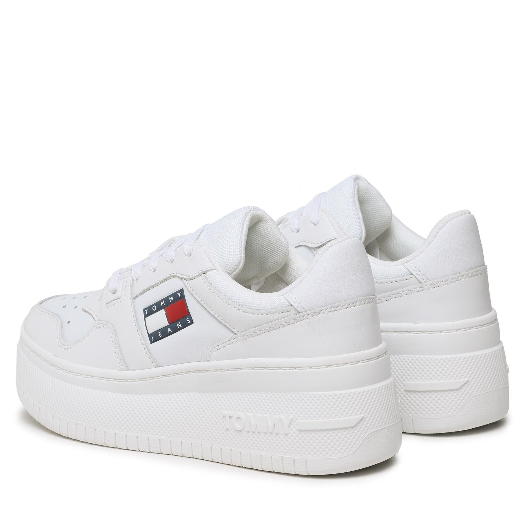 Tommy Jeans Сникърси Basket Vmn Plat EN0EN02025 Бял - Pepit.bg