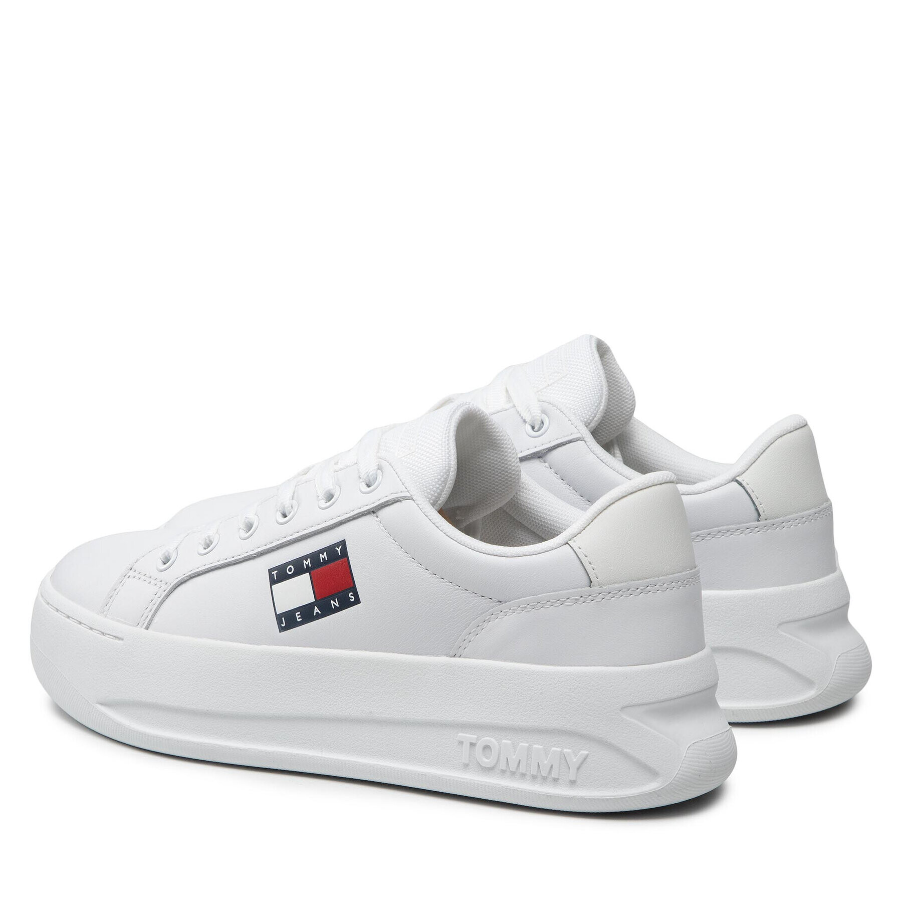 Tommy Jeans Сникърси City Flatform EN0EN01786 Бял - Pepit.bg