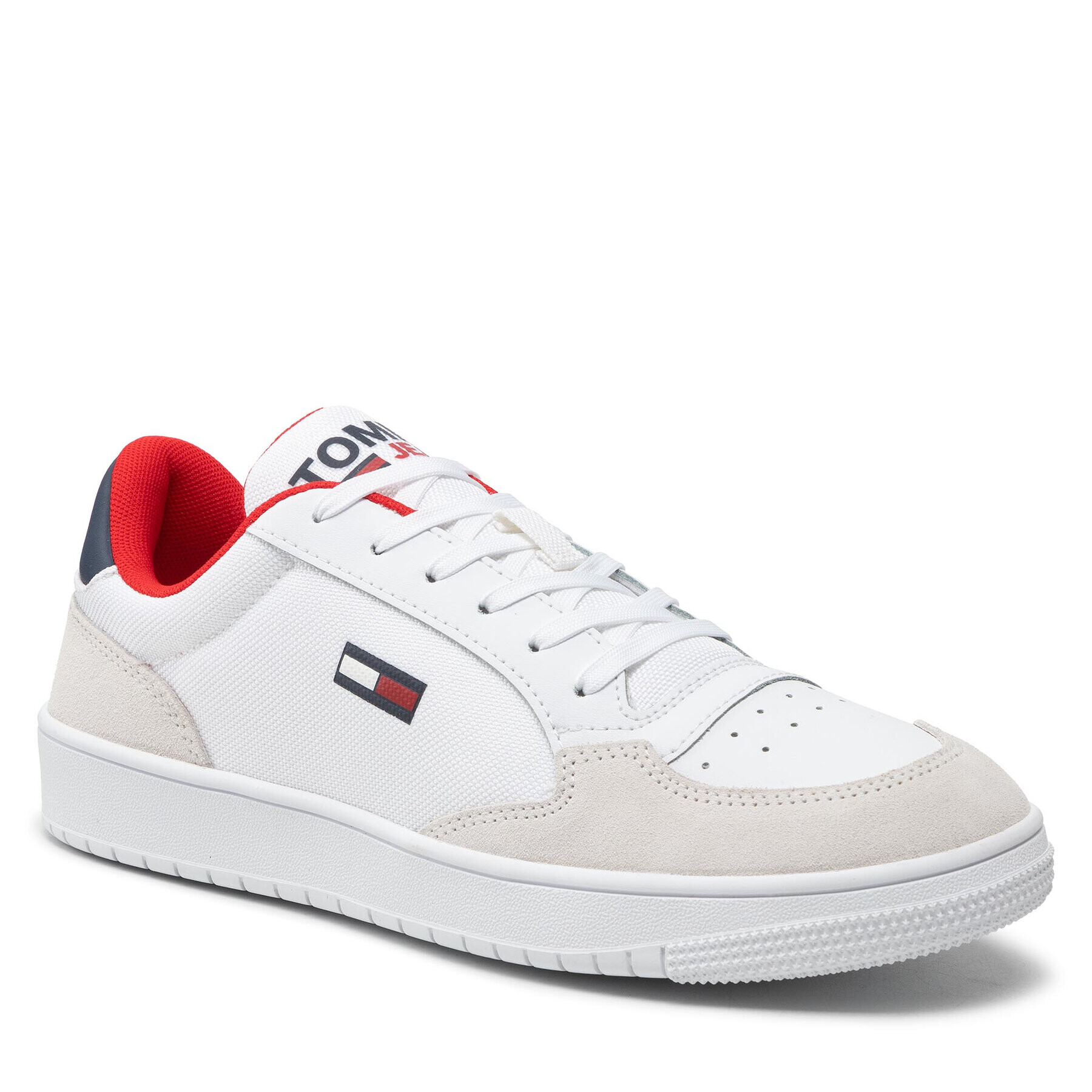 Tommy Jeans Сникърси City Textile Cupsole EM0EM00963 Бял - Pepit.bg