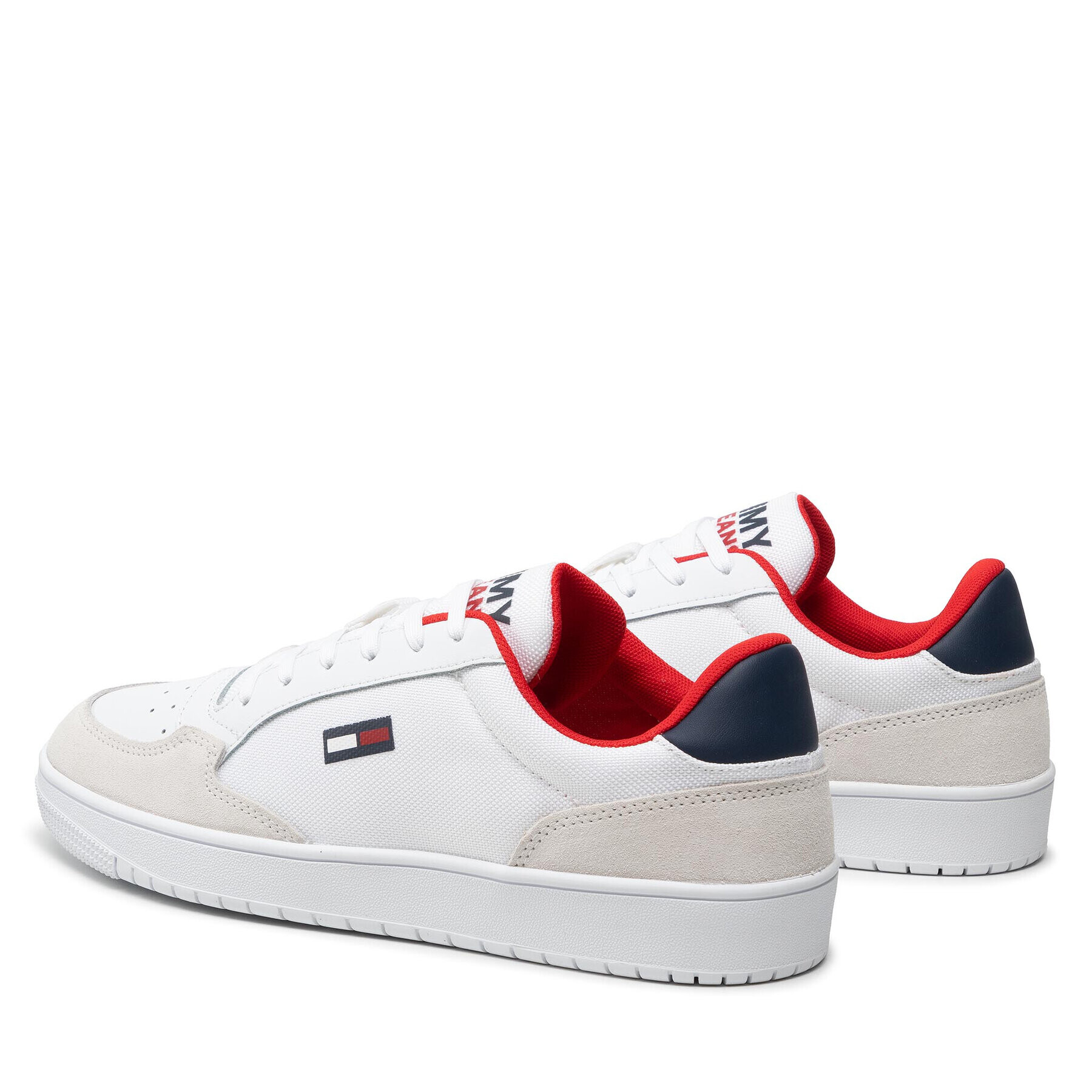 Tommy Jeans Сникърси City Textile Cupsole EM0EM00963 Бял - Pepit.bg